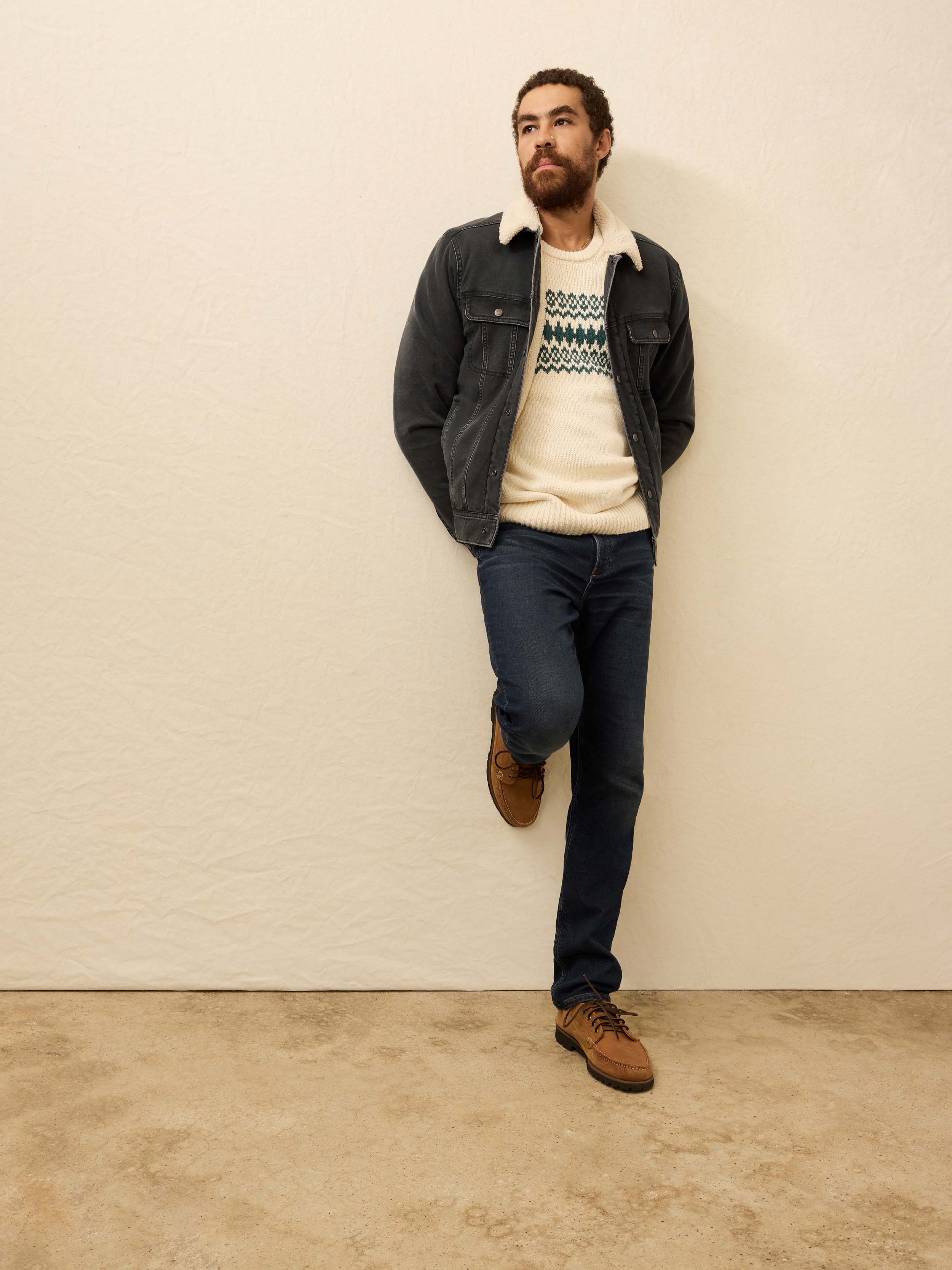 Timberline Canvas Trucker - Mountain Black | Faherty Brand