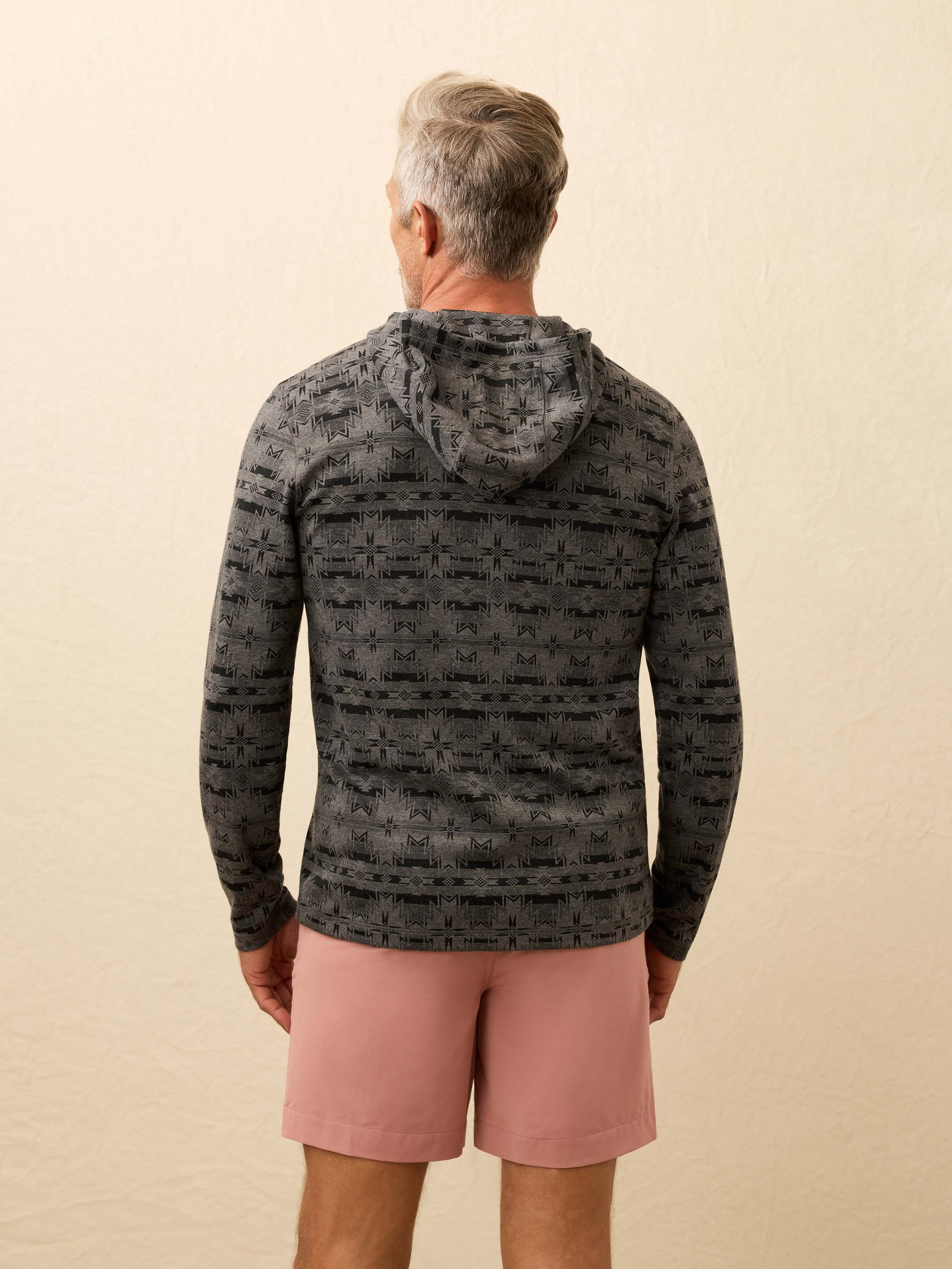 Doug Good Feather Movement™ Hoodie - Grey Night Stars | Faherty Brand