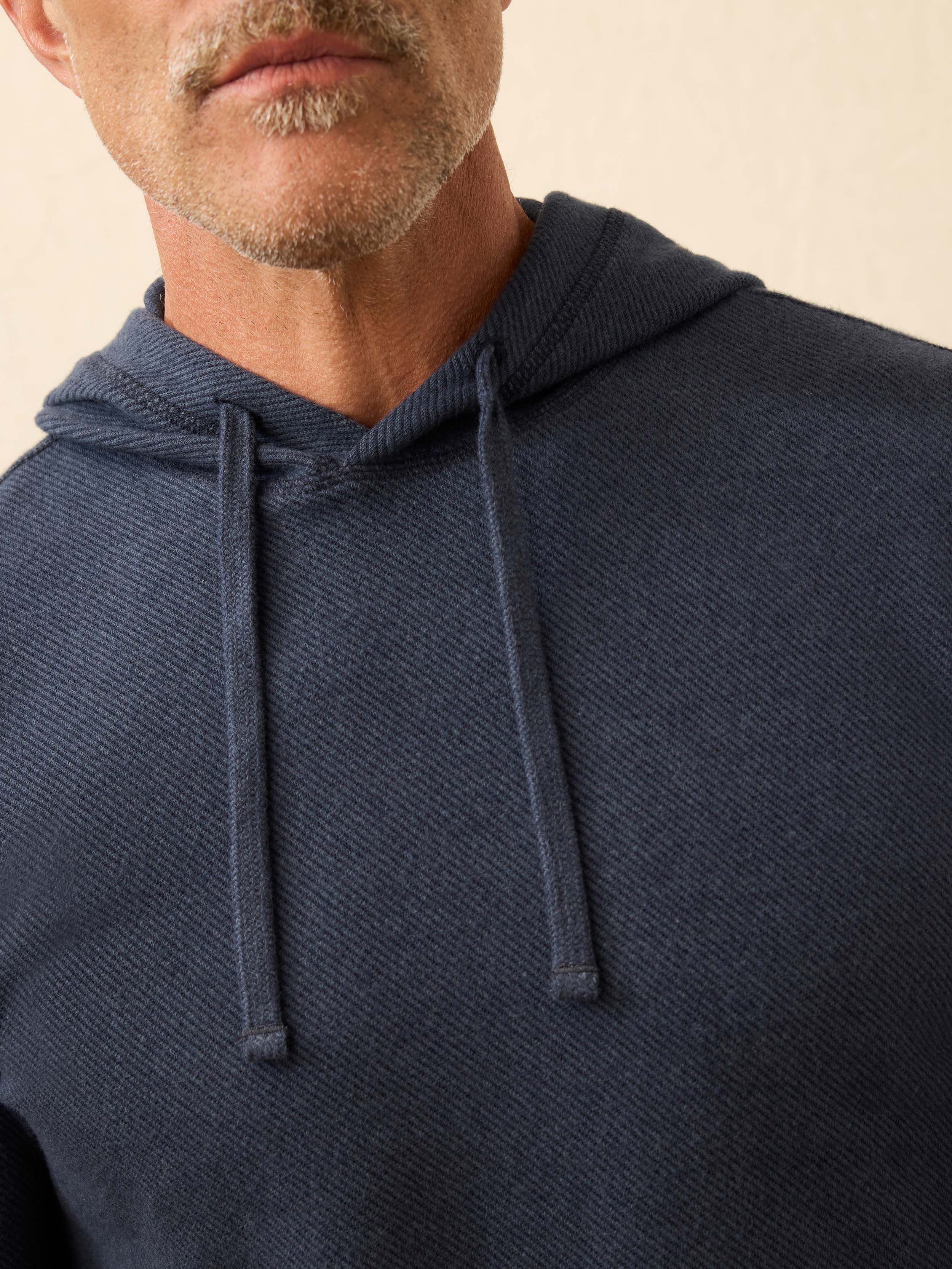 Legend™ Sweater Hoodie - Brighton Navy Twill | Faherty Brand