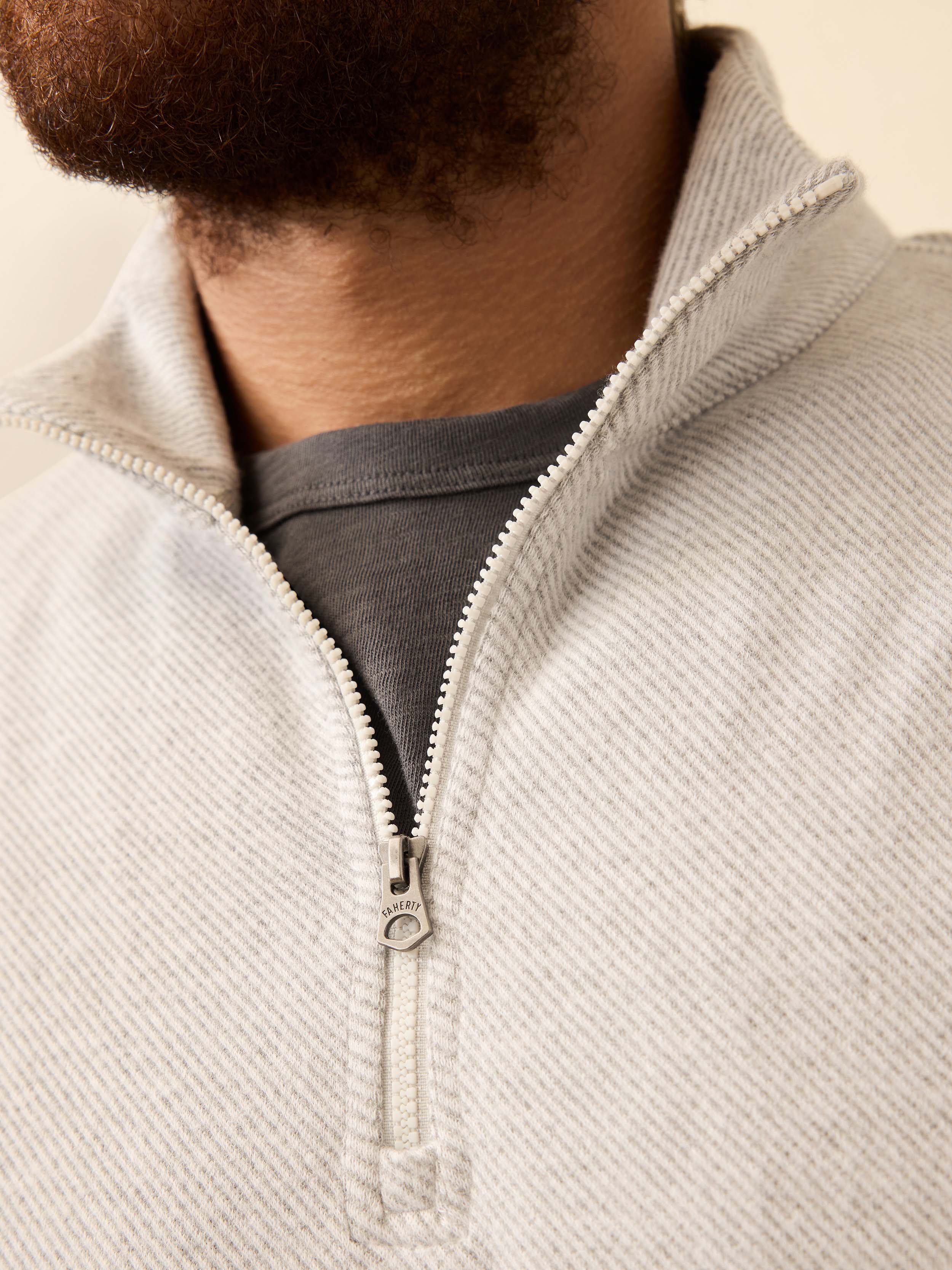 Legend™ Sweater Quarter Zip - Light Heather Grey | Faherty Brand