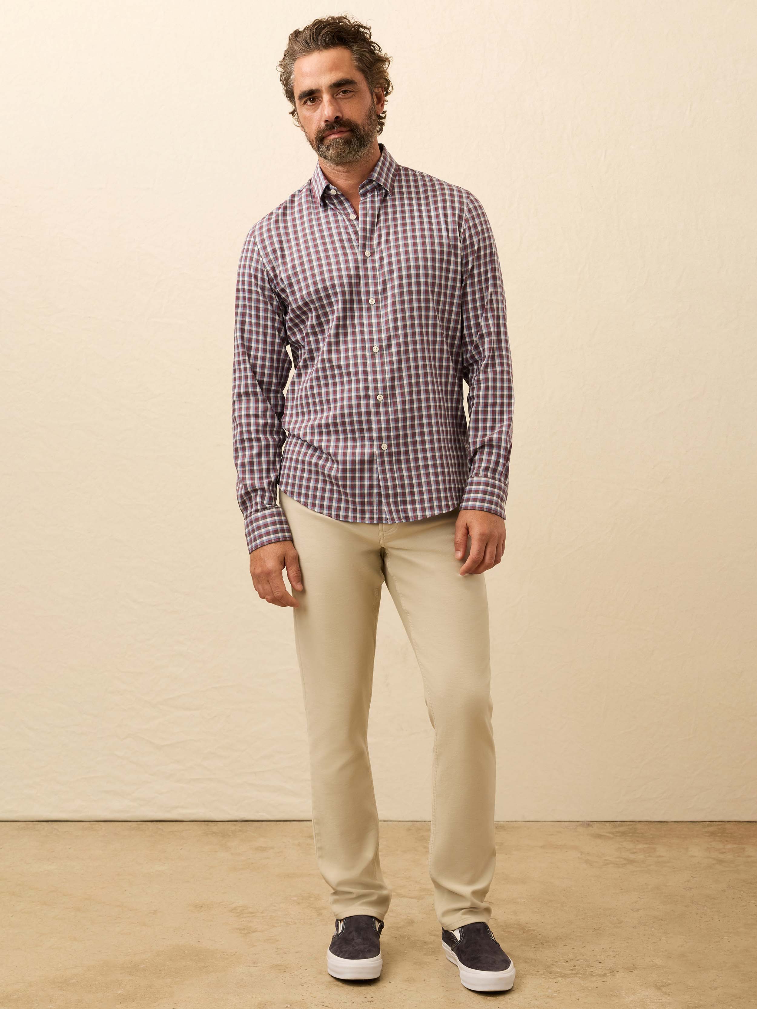 The Movement™ Shirt - Winter Cranberry Plaid | Faherty Brand