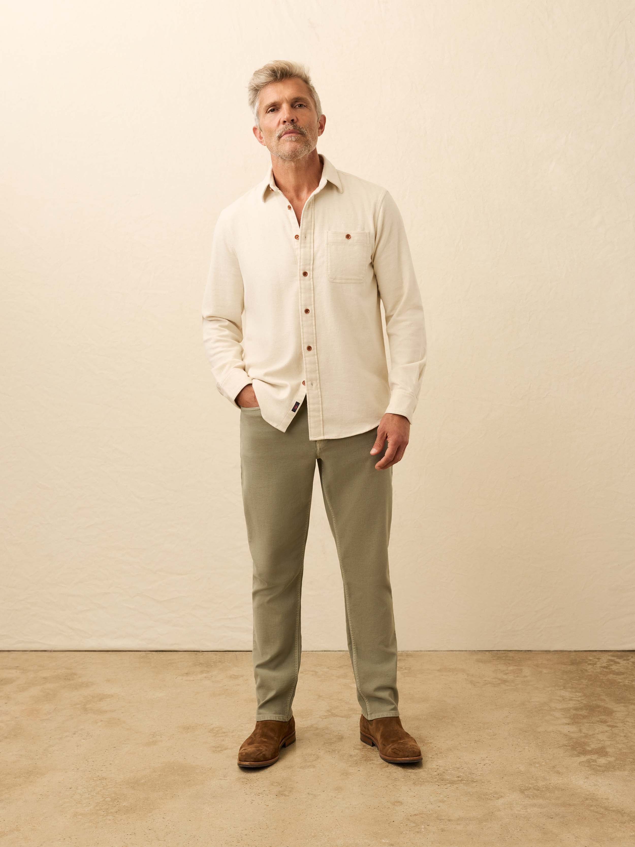 Super Brushed Flannel - Snow Coast | Faherty Brand