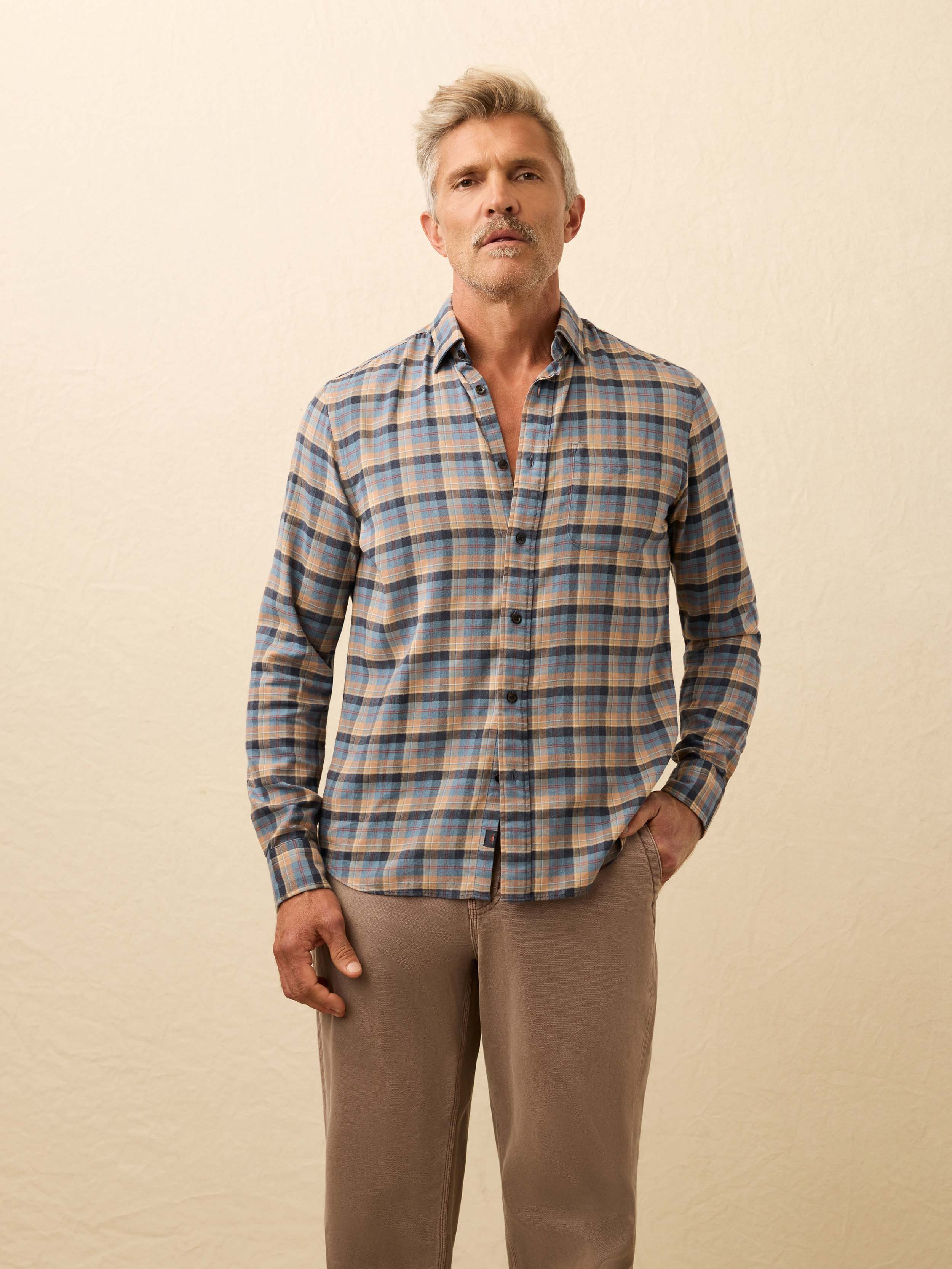 Movement™ Brushed Shirt - Eagle Valley Plaid | Faherty Brand