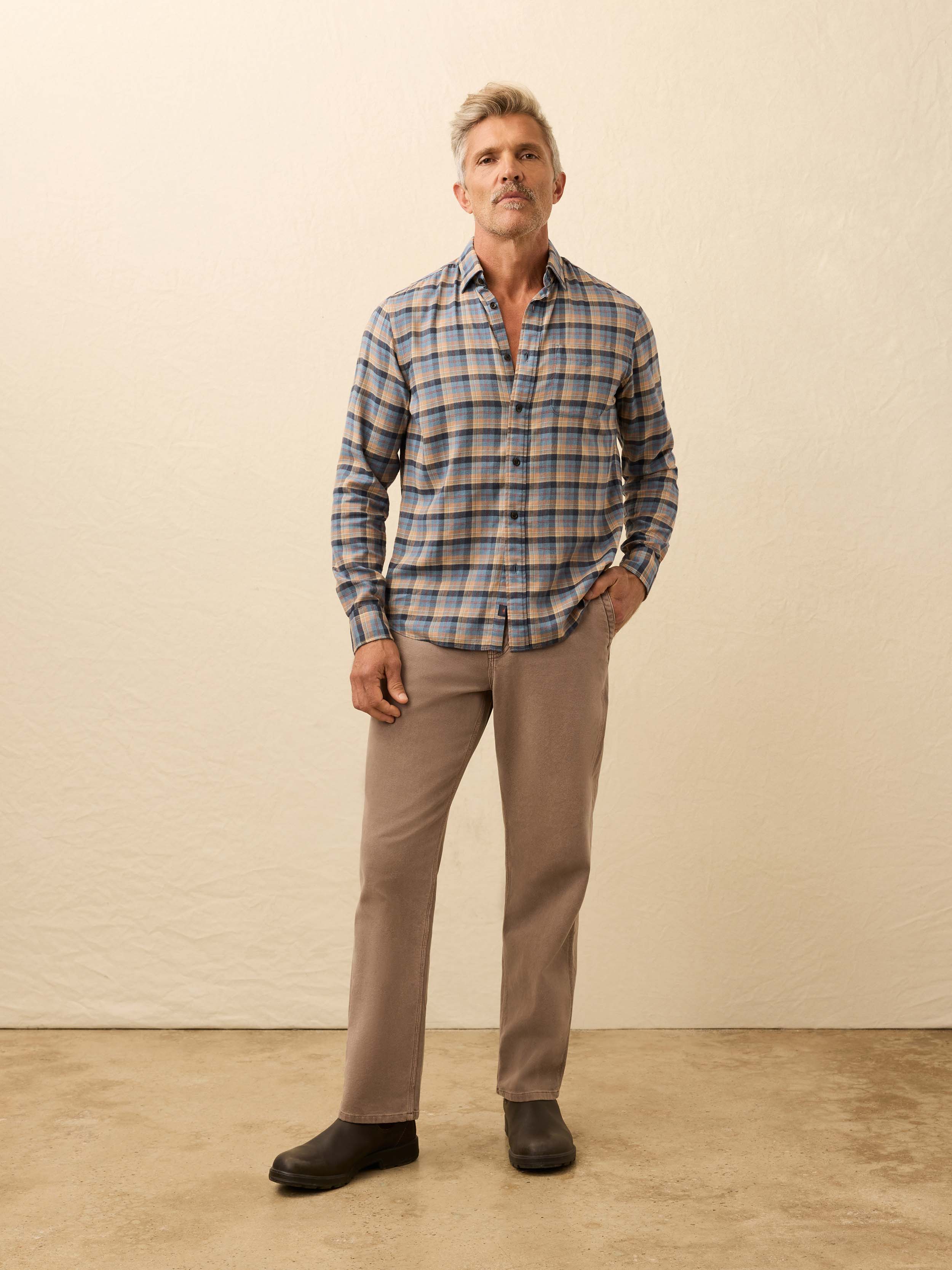 Movement™ Brushed Shirt - Eagle Valley Plaid | Faherty Brand
