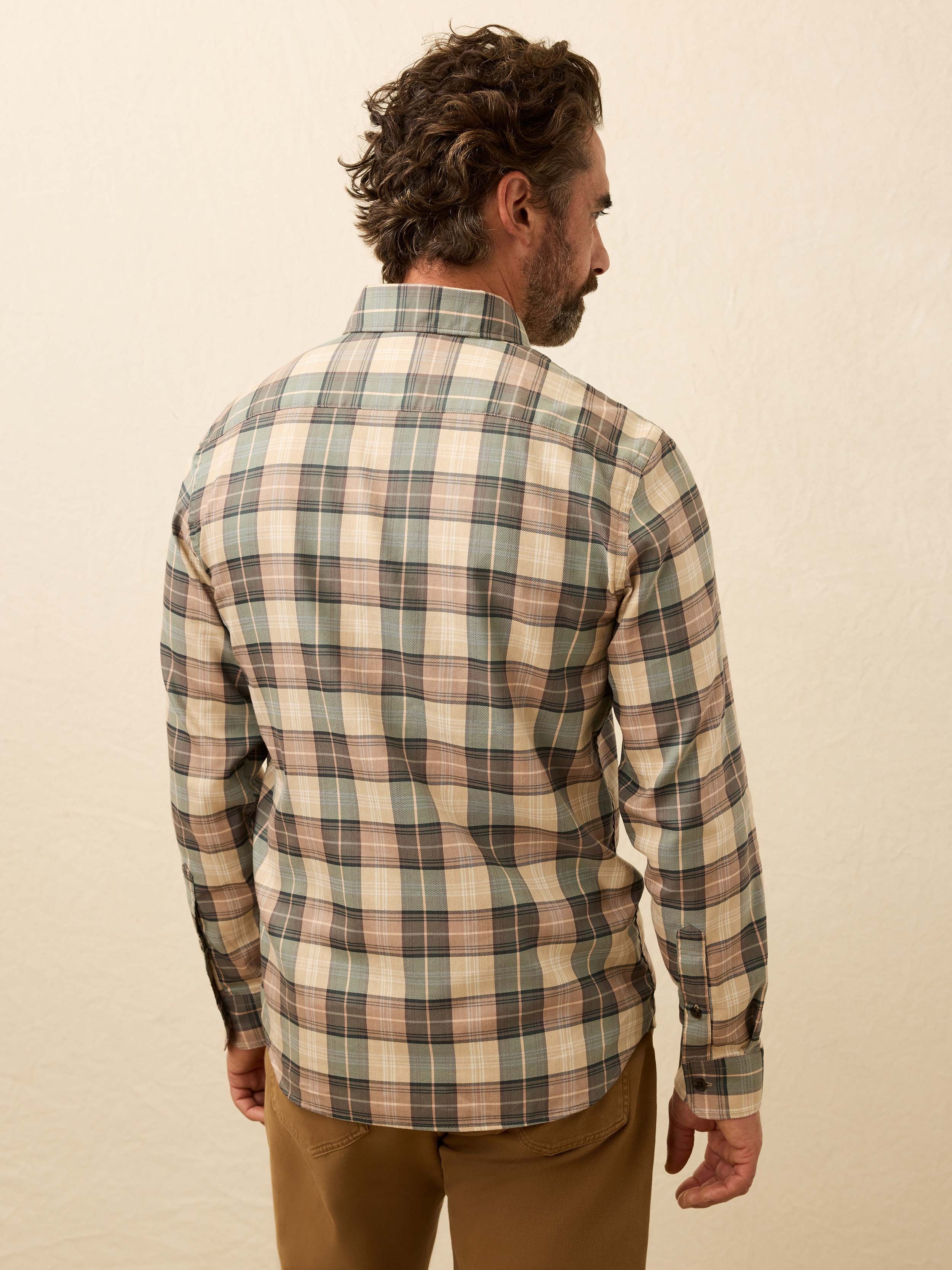 Soft Twill Movement™ Shirt - Olive Sands Plaid | Faherty Brand