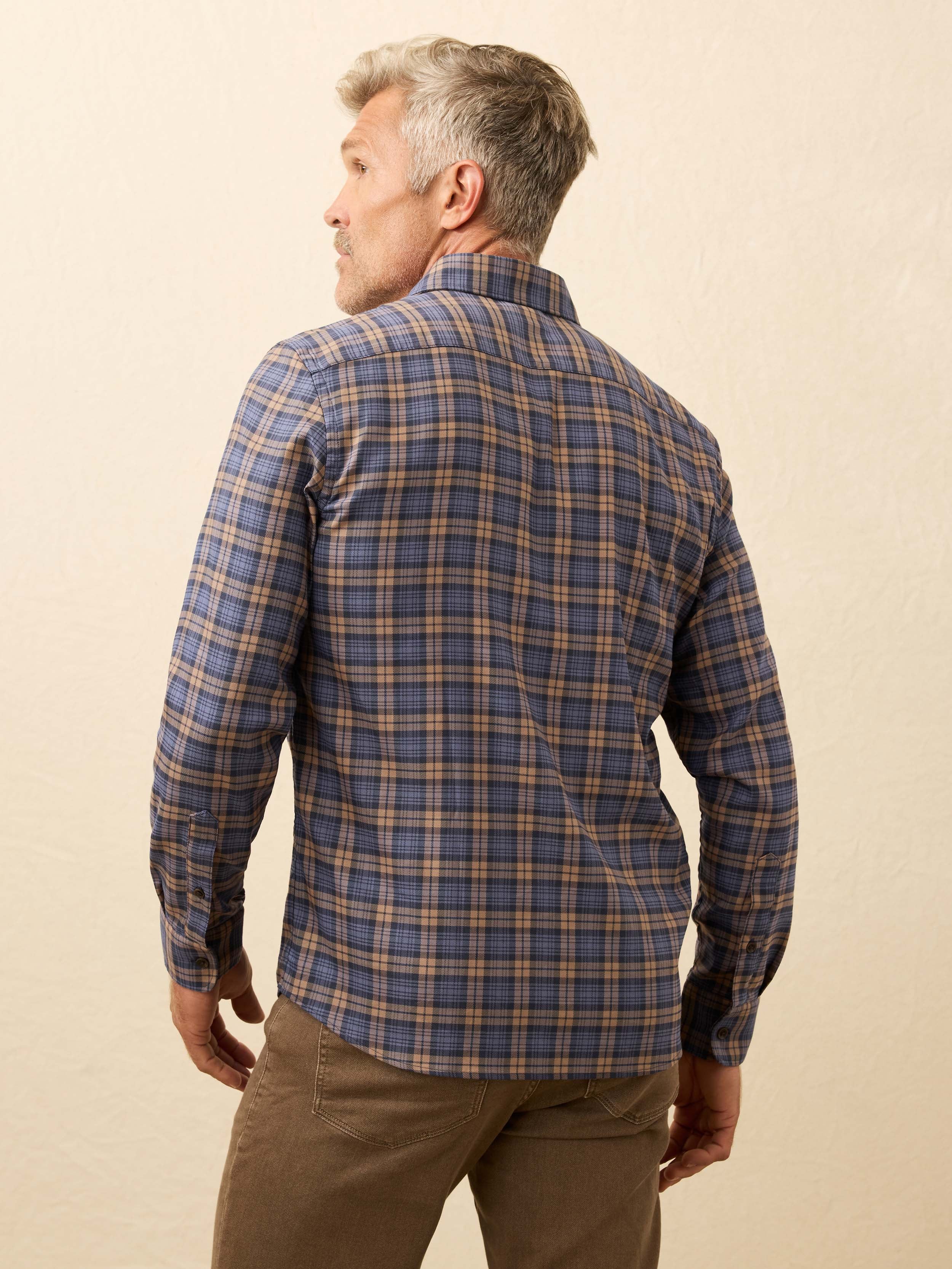 Soft Twill Movement™ Shirt - Walnut Dusk Plaid | Faherty Brand