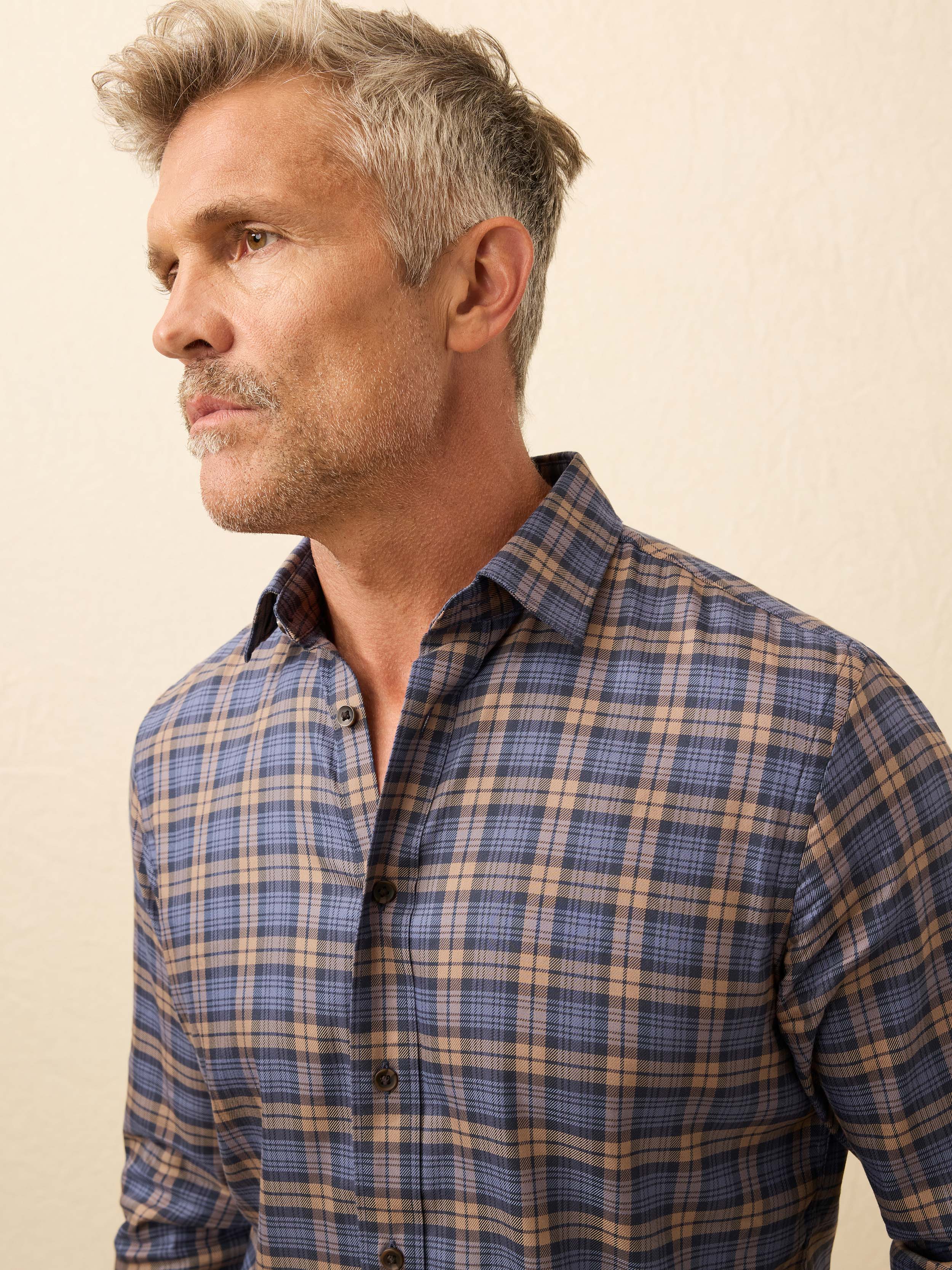 Soft Twill Movement™ Shirt - Walnut Dusk Plaid | Faherty Brand