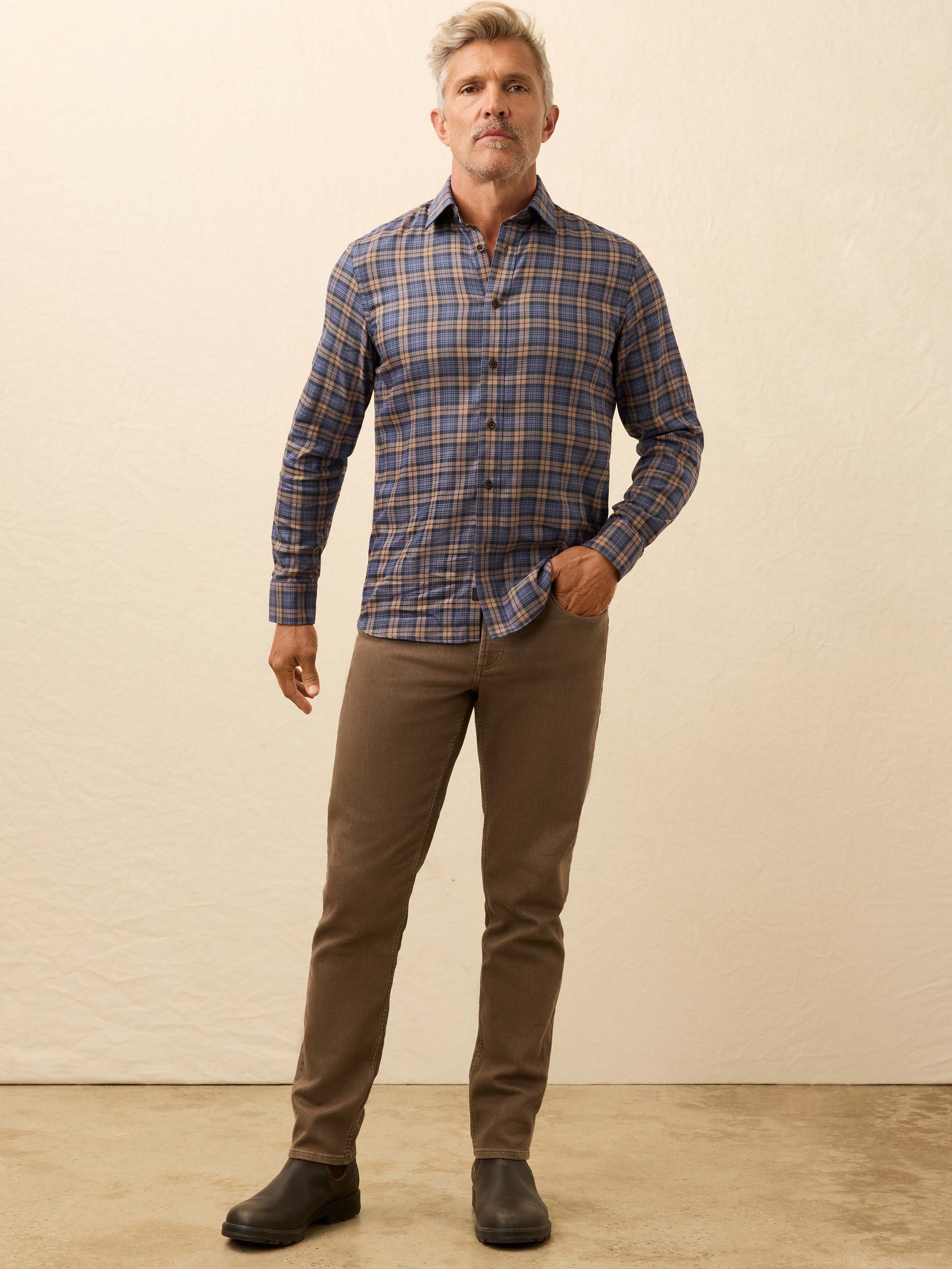 Soft Twill Movement™ Shirt - Walnut Dusk Plaid | Faherty Brand