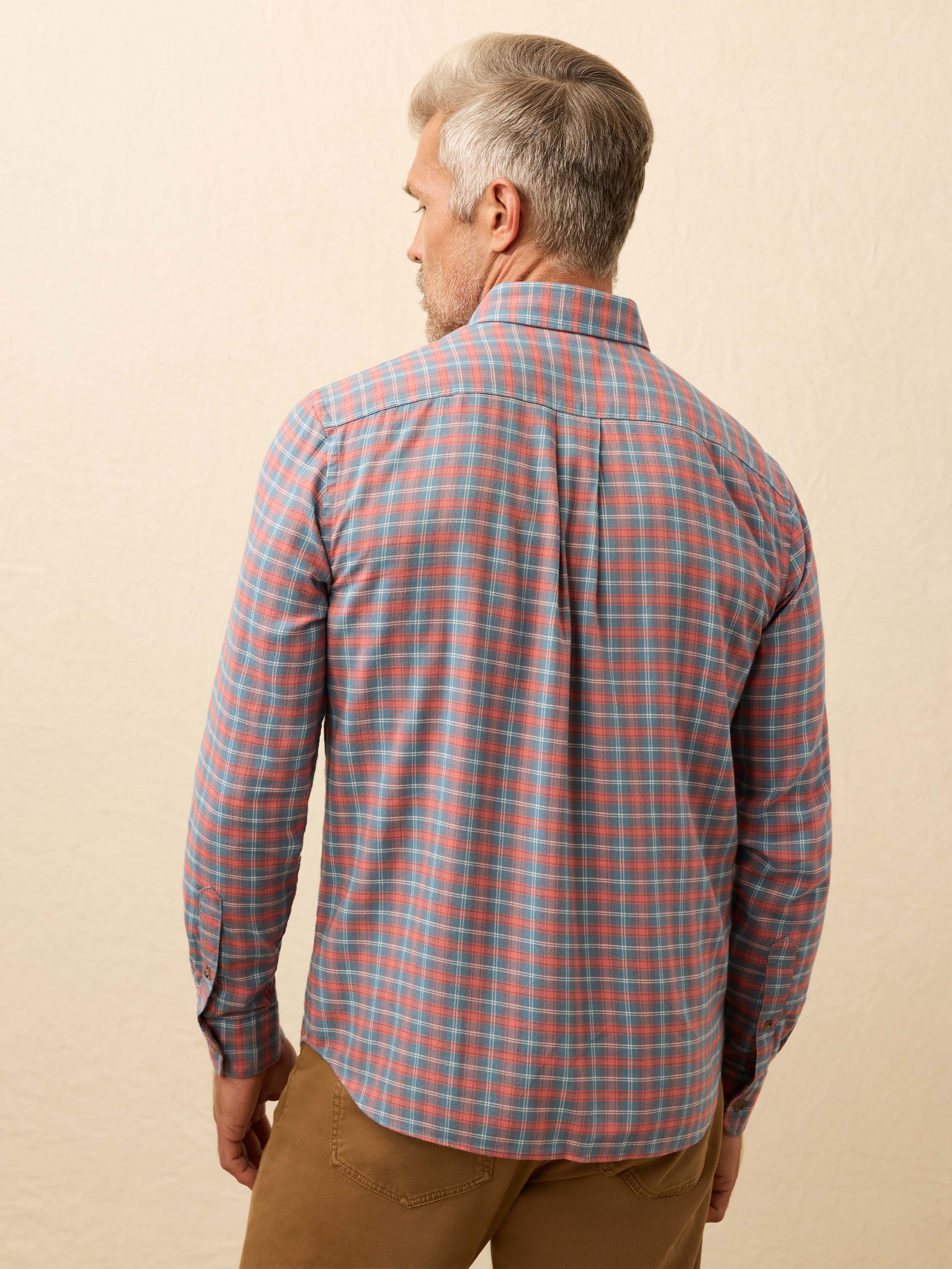 Movement™ Brushed Shirt - Blue Sierra Plaid | Faherty Brand