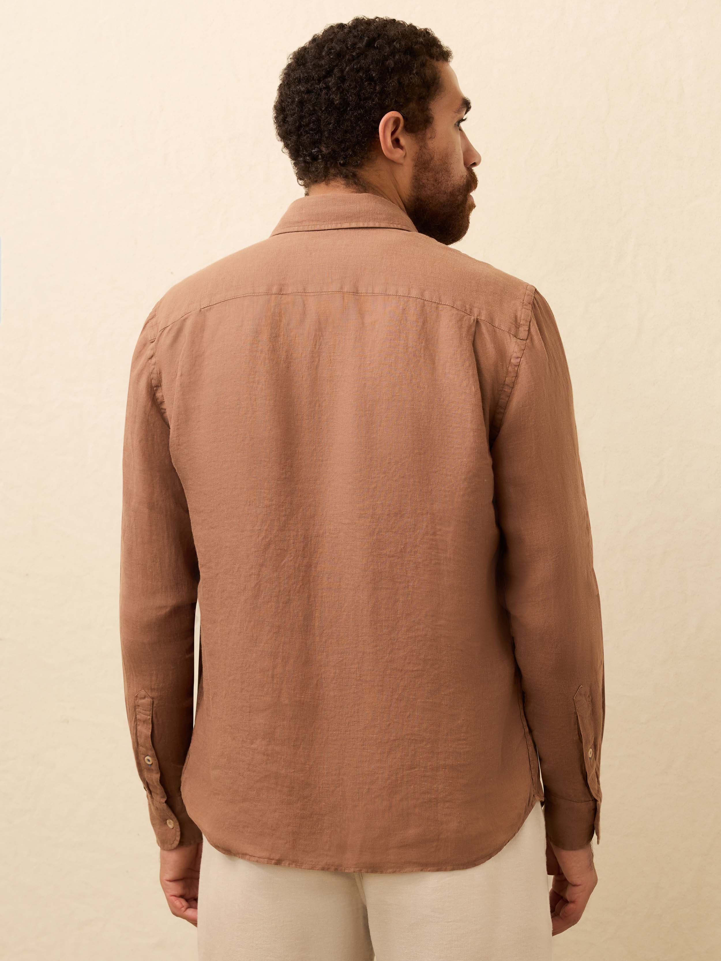 Laguna Linen Shirt - Chestnut Woods | Faherty Brand