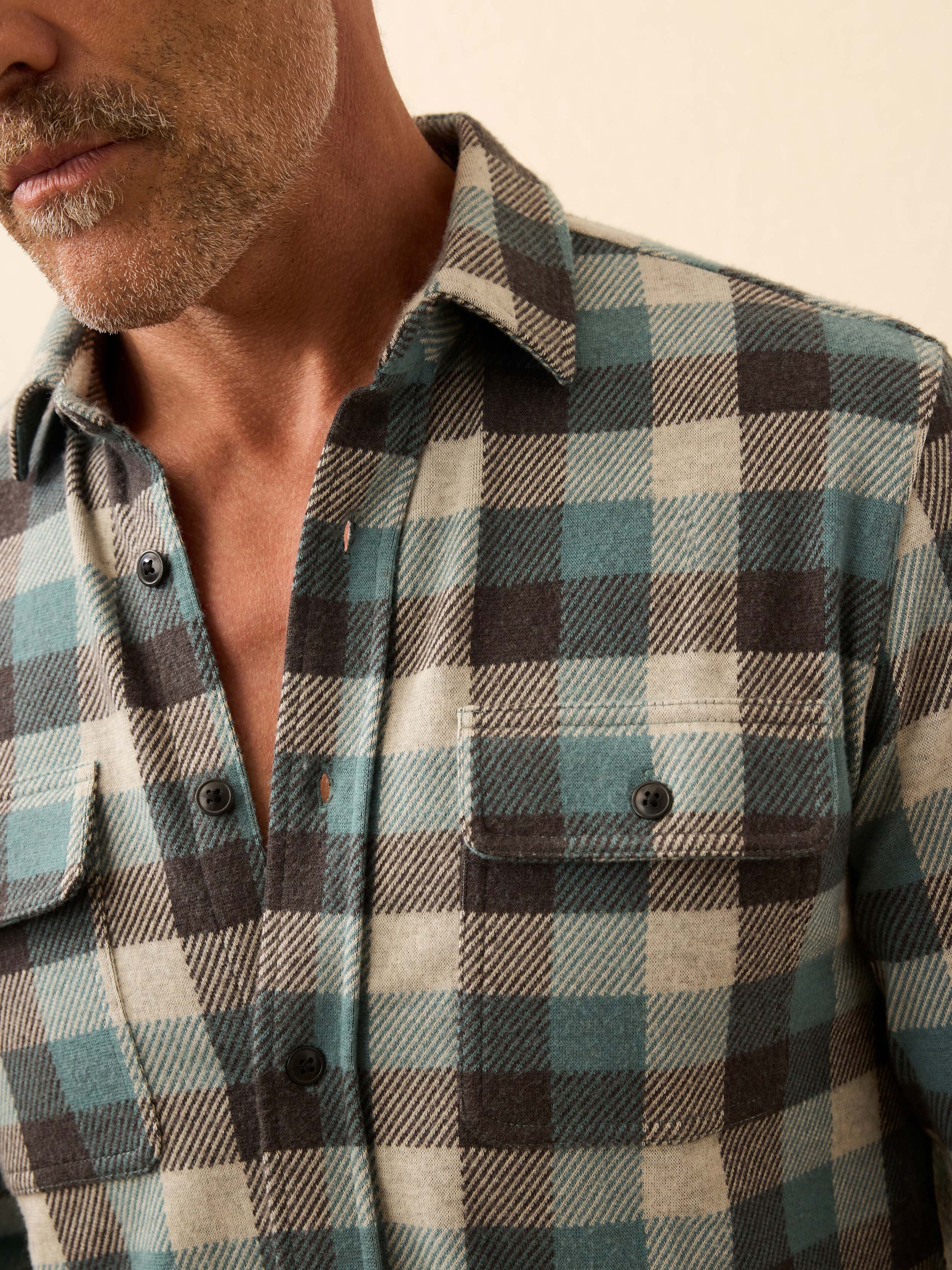 Legend™ Sweater Shirt - Atlantic Stone Buffalo | Faherty Brand