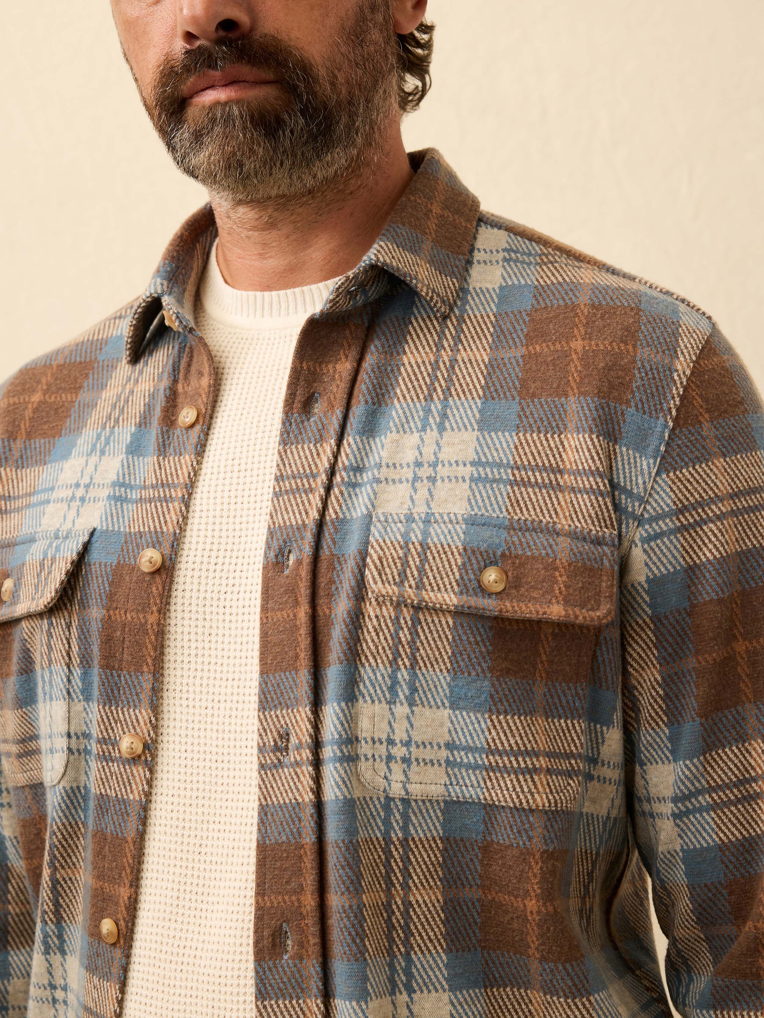 Legend™ Sweater Shirt - Bear River Plaid | Faherty Brand