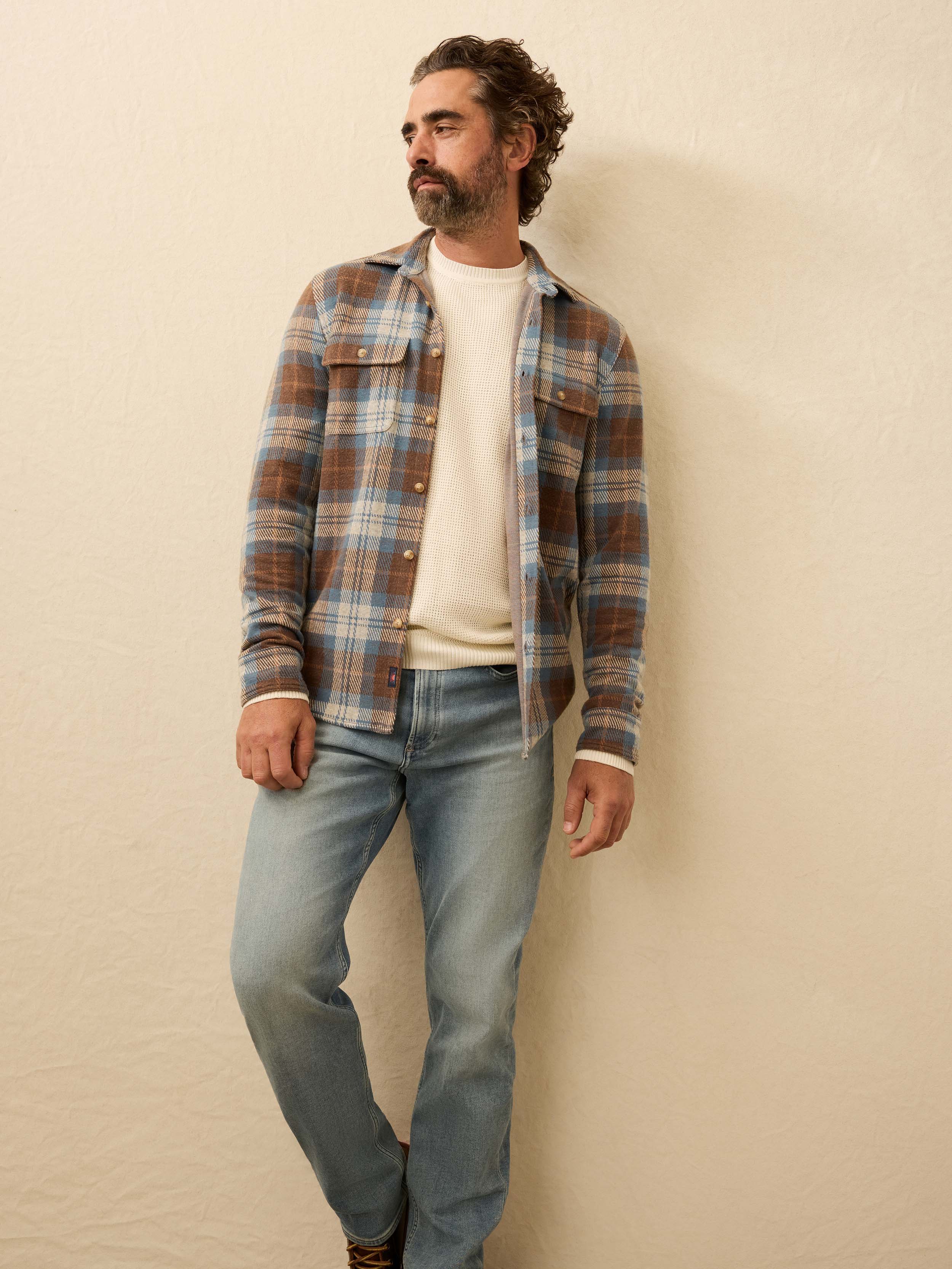 Legend™ Sweater Shirt - Bear River Plaid | Faherty Brand