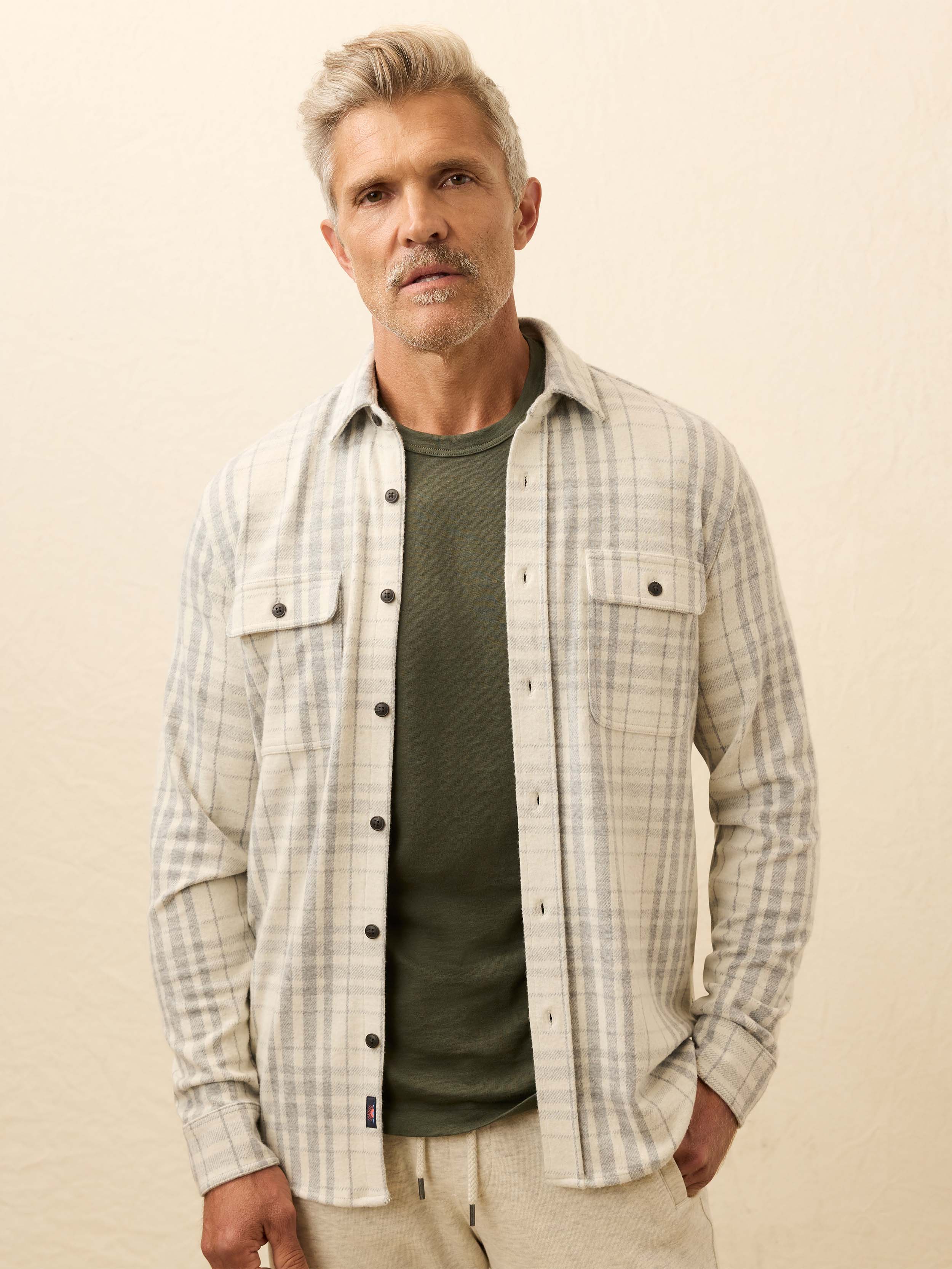 Legend™ Sweater Shirt - Cloud Ridge Plaid | Faherty Brand