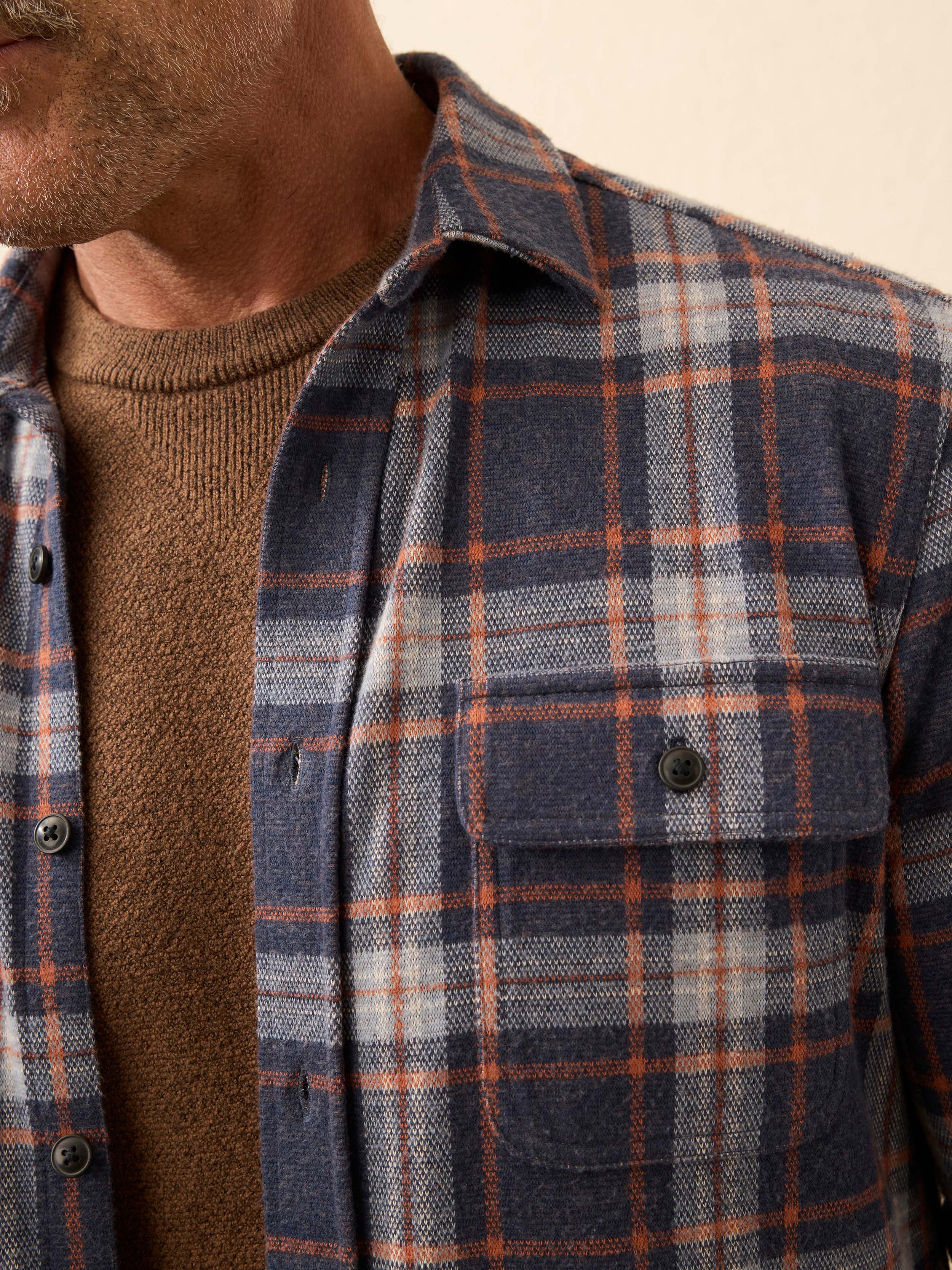 Legend™ Sweater Shirt - Foxhound Lake Plaid | Faherty Brand