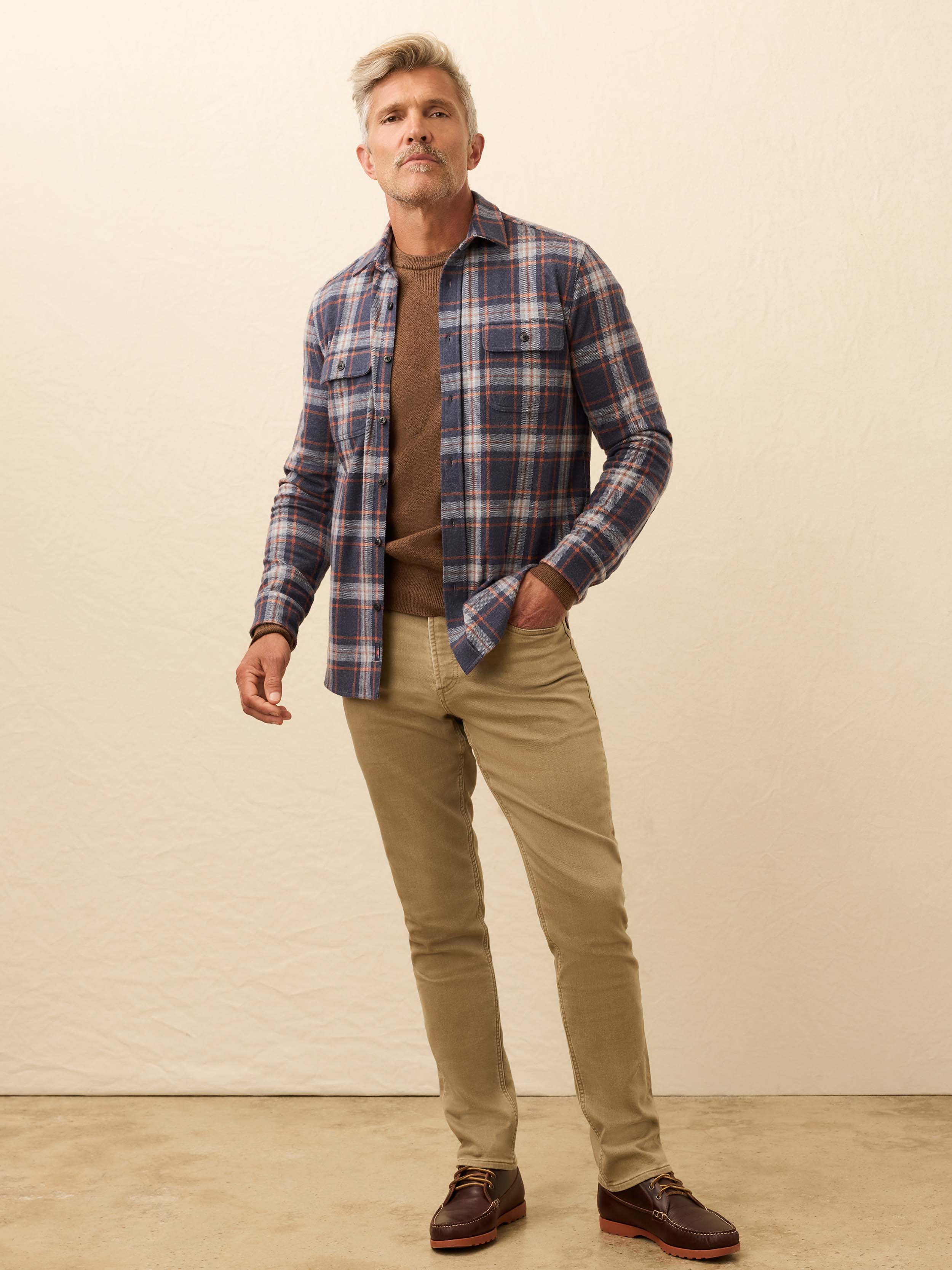 Legend™ Sweater Shirt - Foxhound Lake Plaid | Faherty Brand