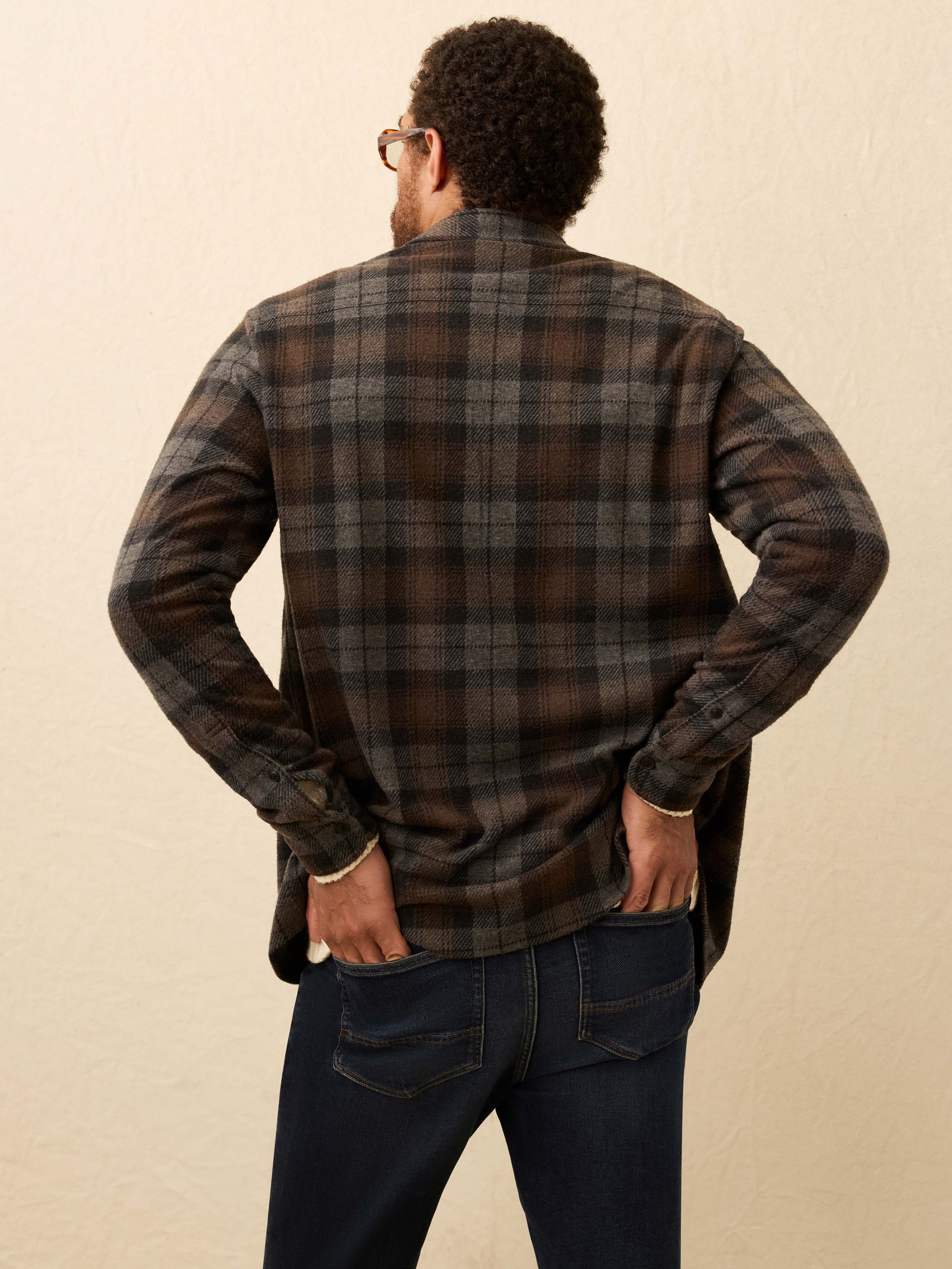 Legend™ Sweater Shirt - Grey Woods Plaid | Faherty Brand