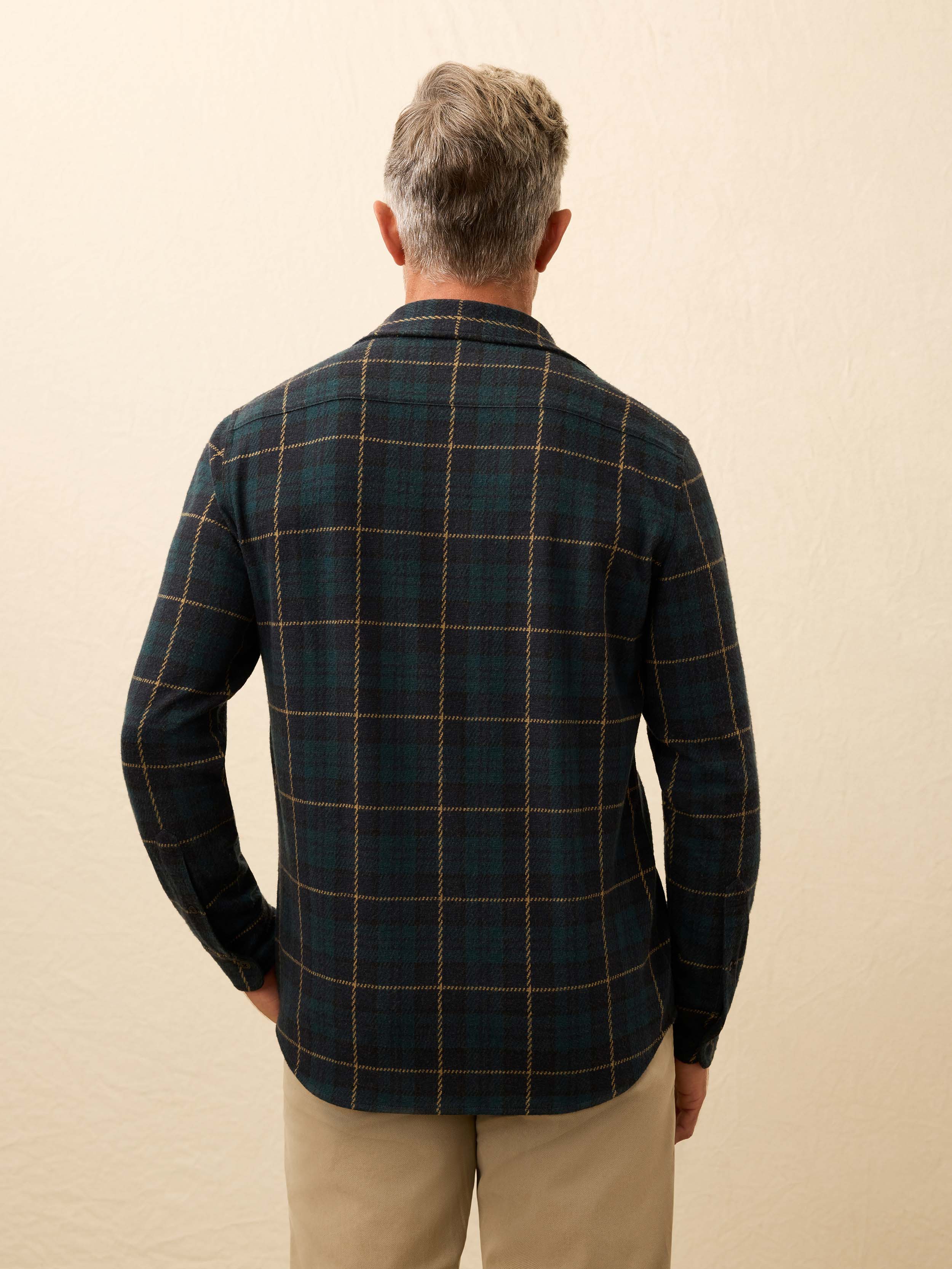 Legend™ Sweater Shirt - Lodge Blackwatch Plaid | Faherty Brand