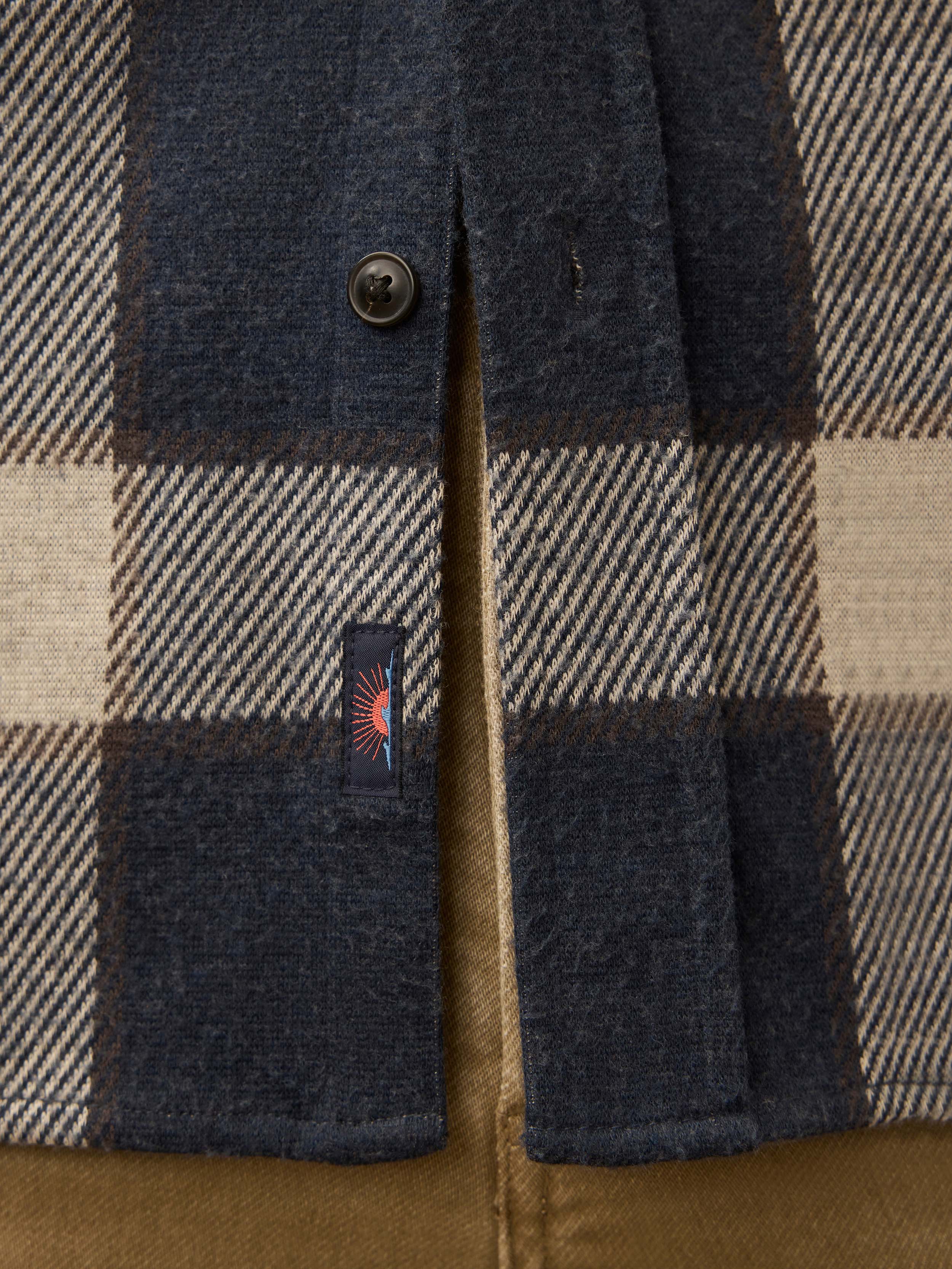 Legend™ Sweater Shirt - Navy Cloud Plaid | Faherty Brand