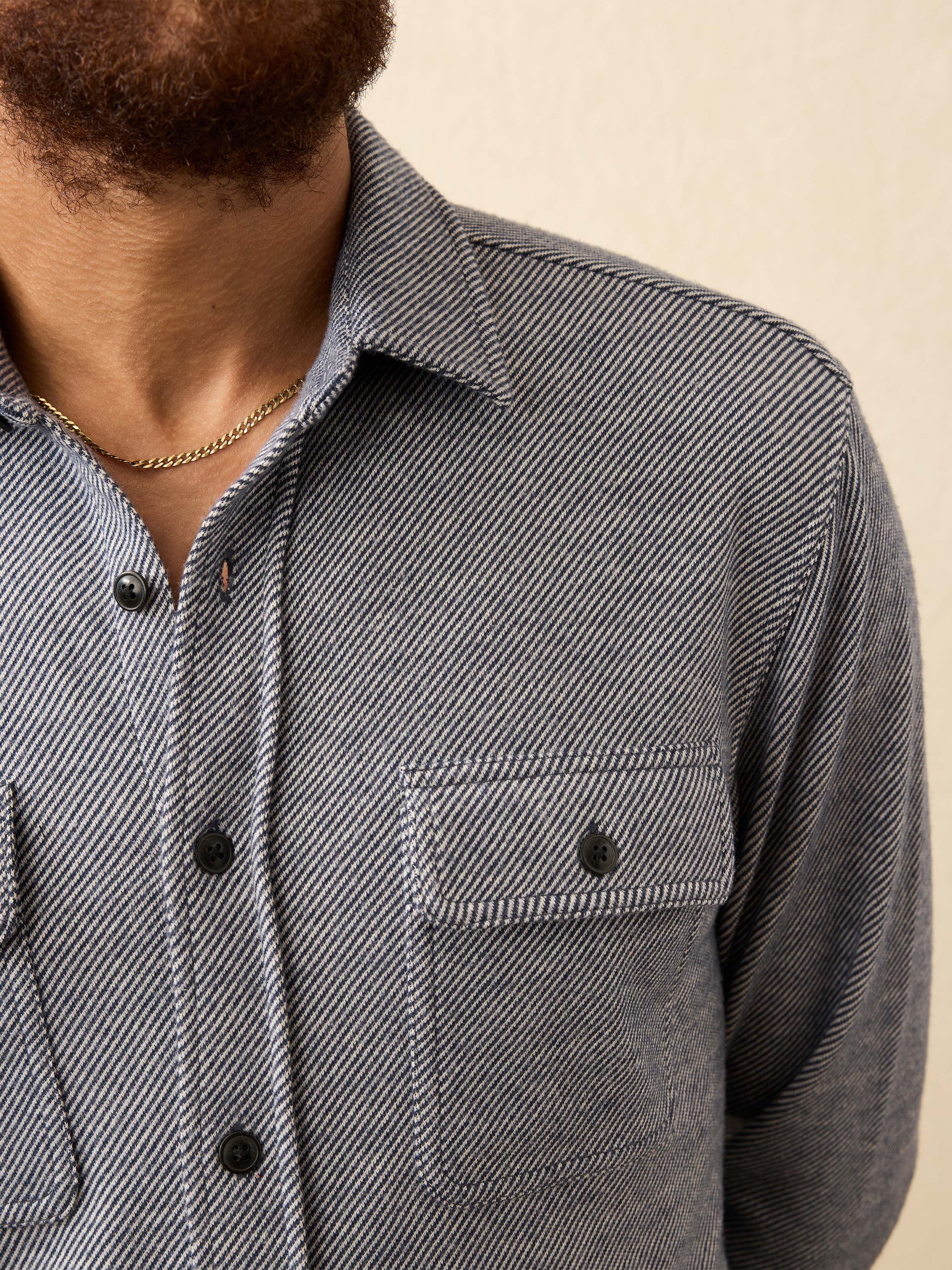 Legend™ Sweater Shirt - Navy Ink Twill | Faherty Brand