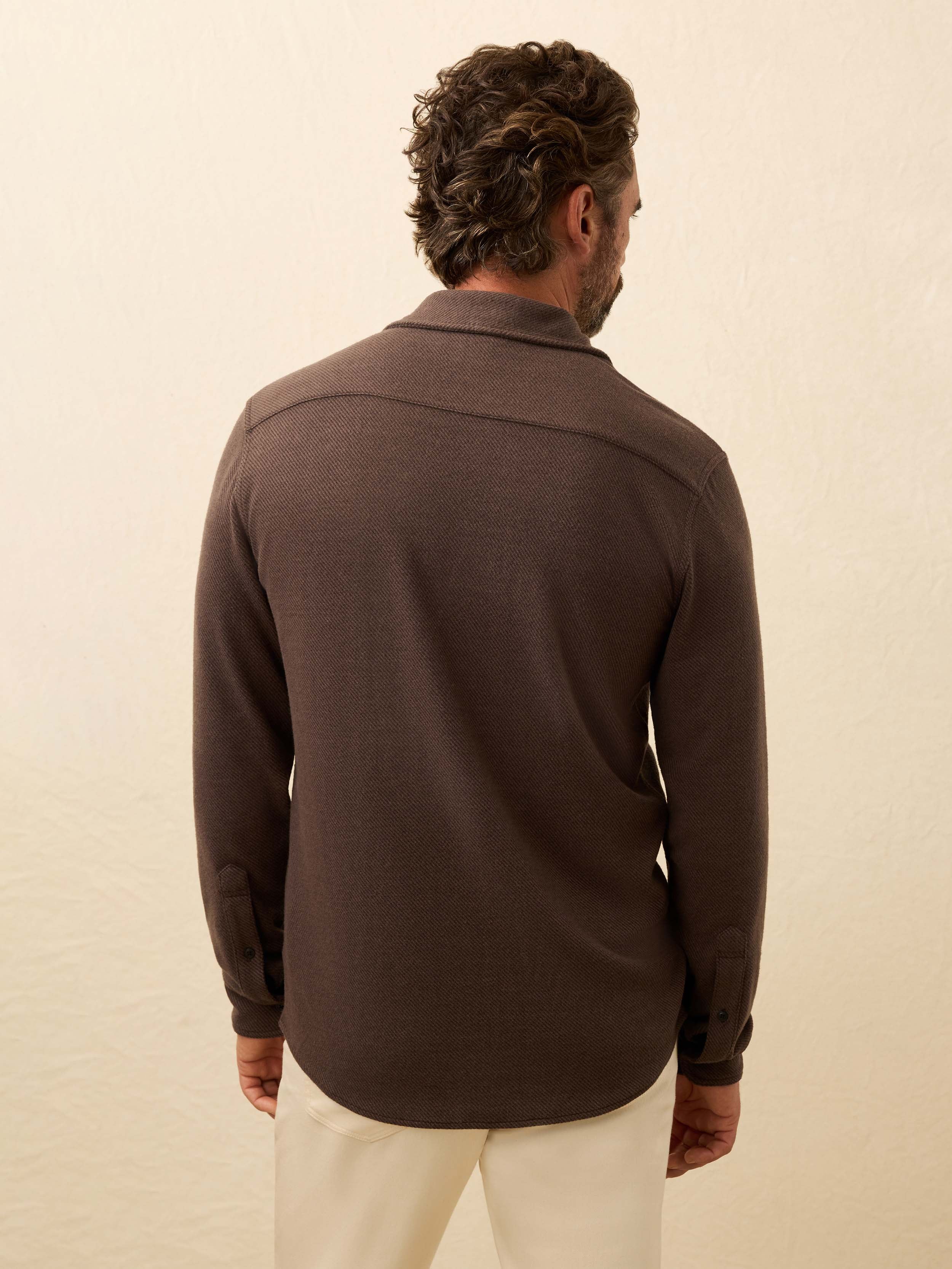 Legend™ Sweater Shirt - Valley Brown Twill | Faherty Brand
