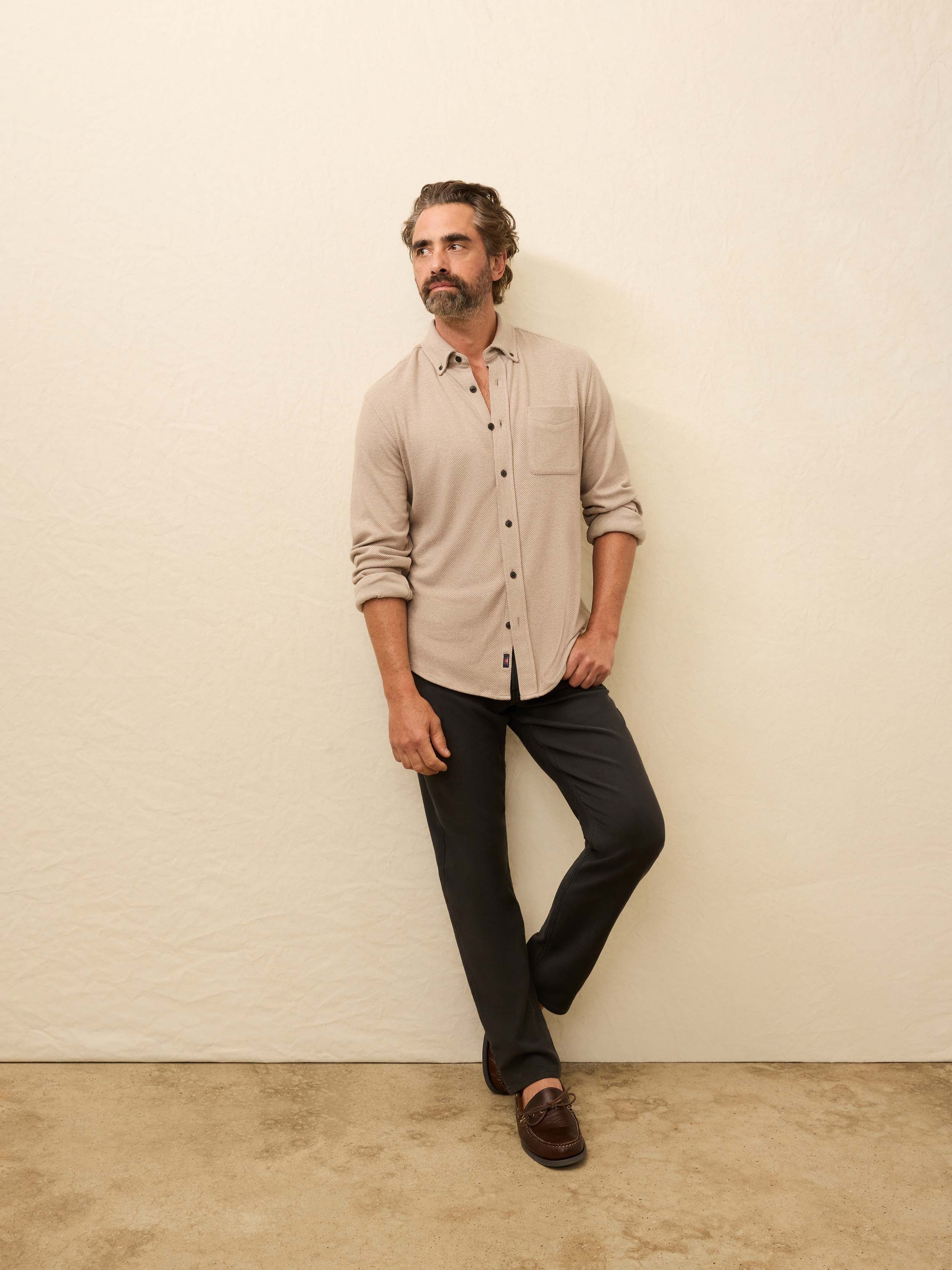 Legend™ Sweater Shirt (Single Pocket) - Timber Twill | Faherty Brand