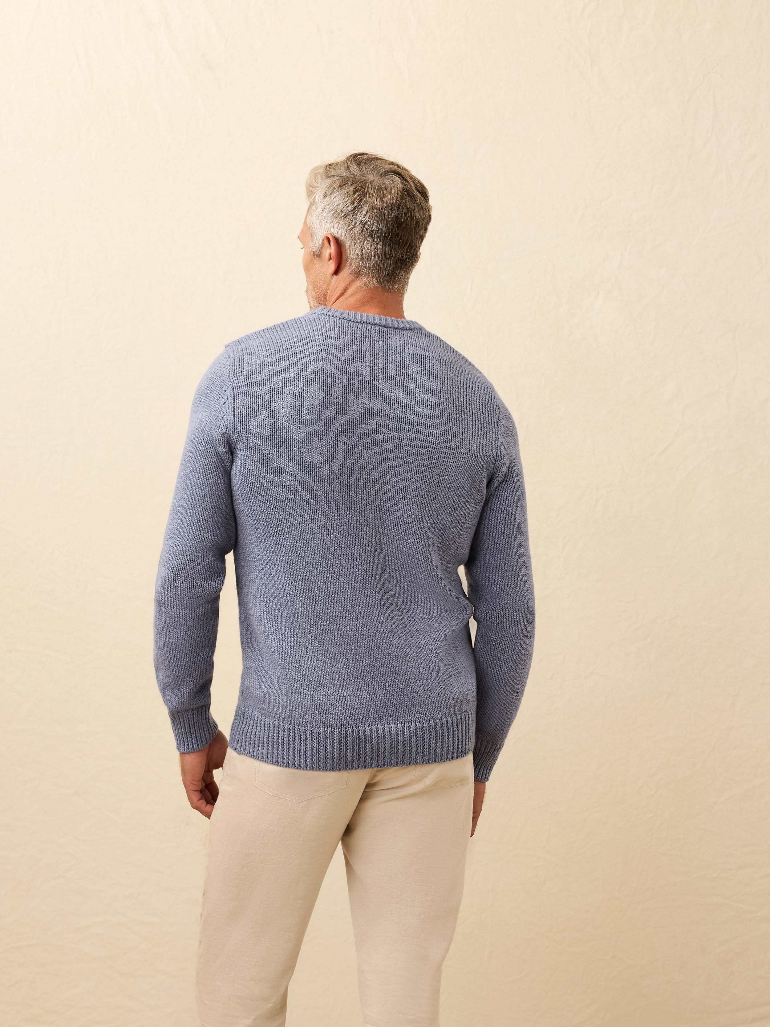 Heirloom Crewneck Sweater - Flint | Faherty Brand