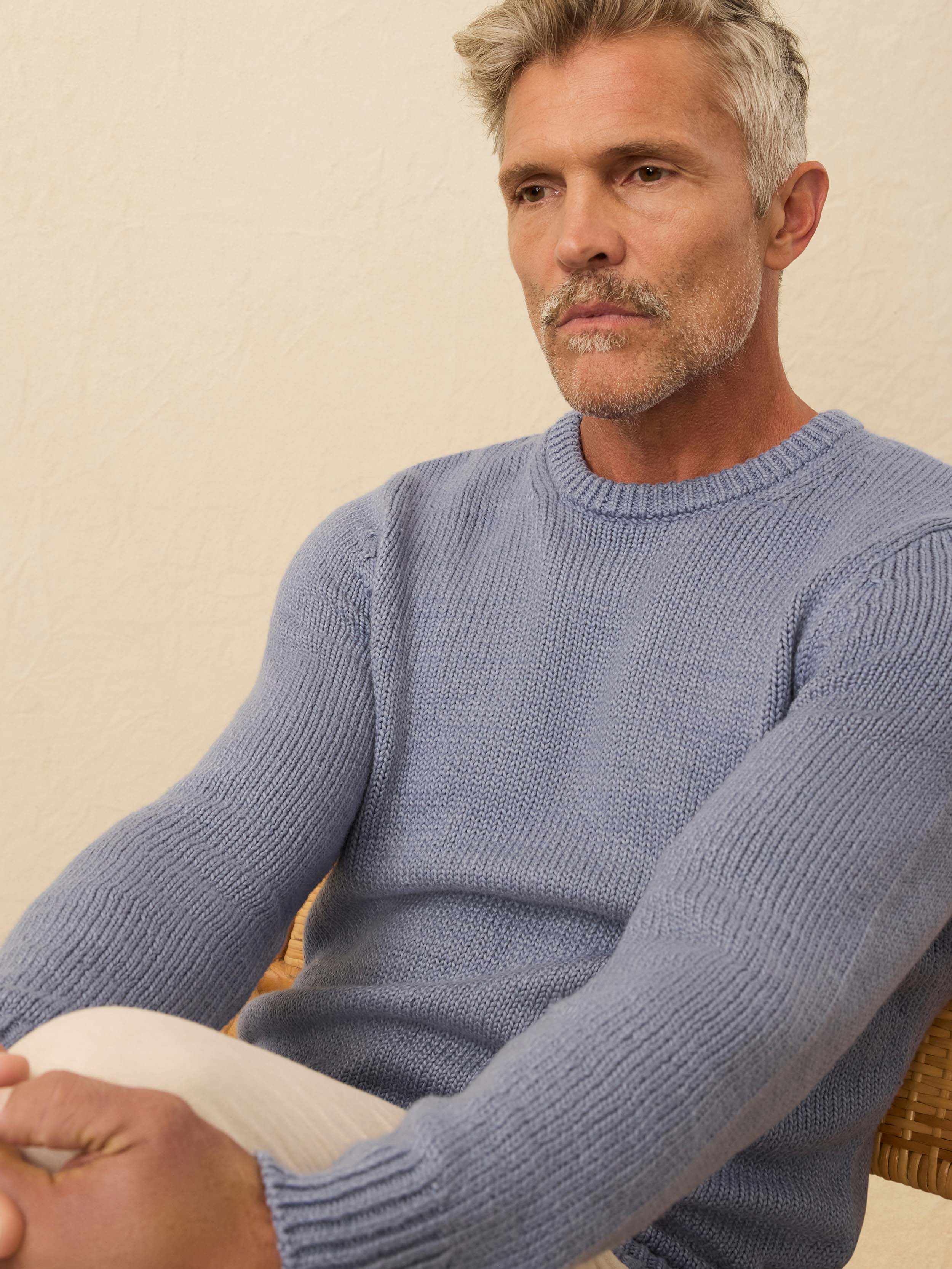 Heirloom Crewneck Sweater - Flint | Faherty Brand