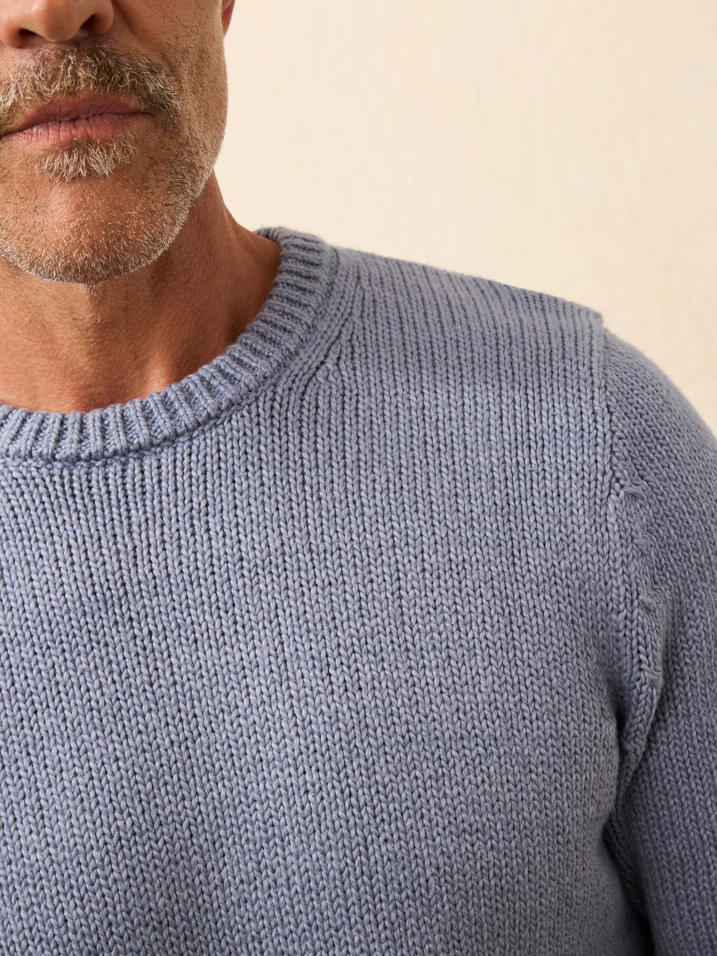 Heirloom Crewneck Sweater - Flint | Faherty Brand