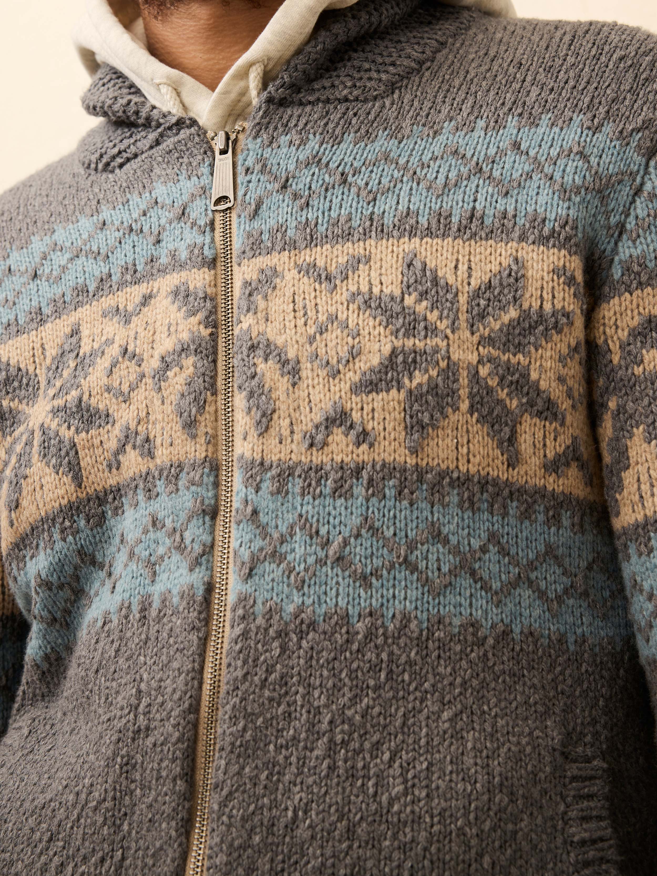 Surf To Snow Zip Cardigan - Iron Coast | Faherty Brand
