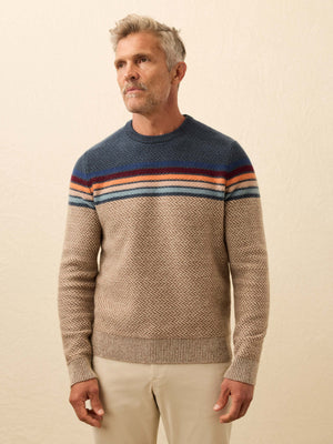 Donegal Crew Sweater - Twilight Sky Ombre