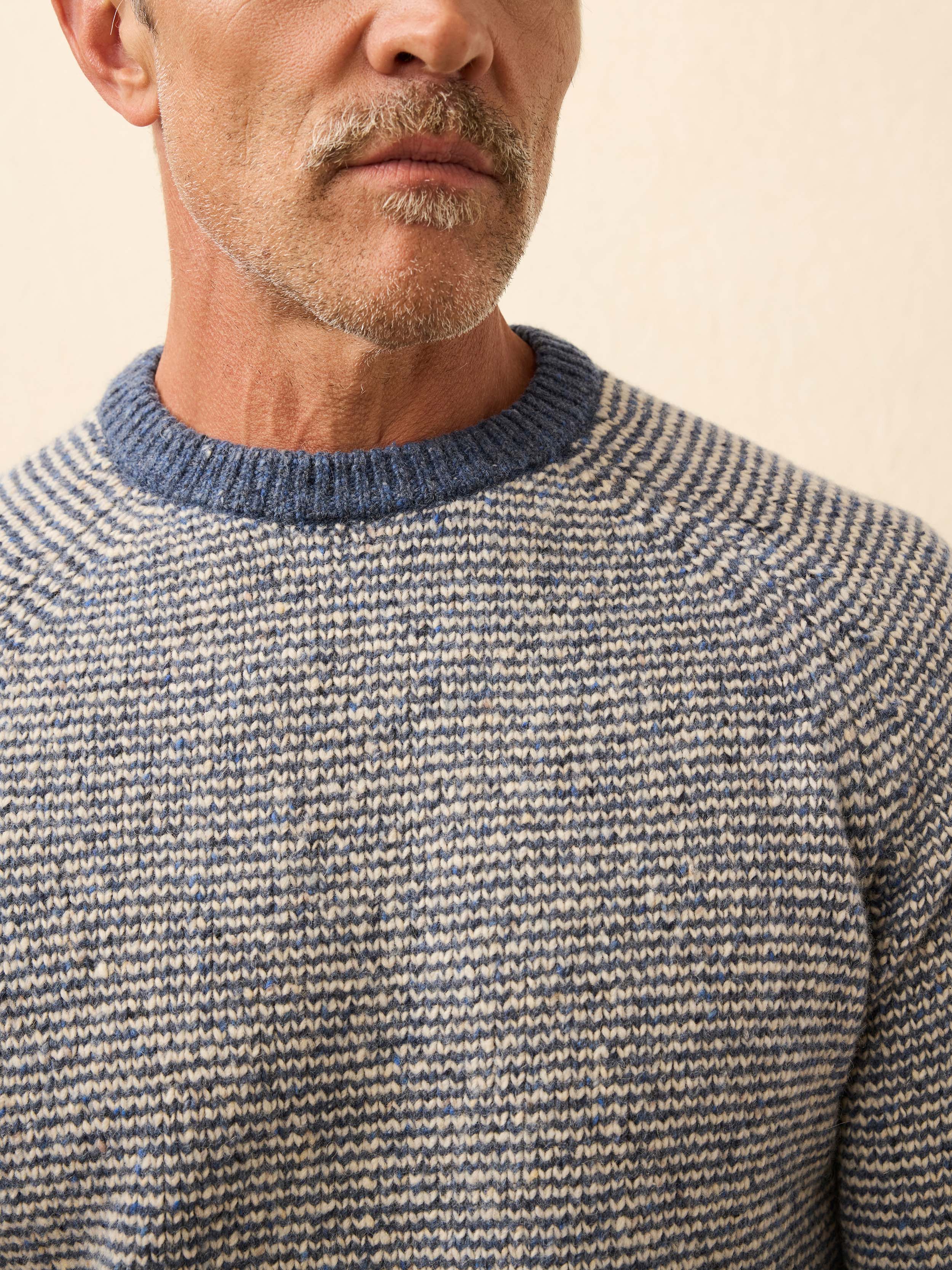 Donegal Crew Sweater - Sea Feeder Marl | Faherty Brand