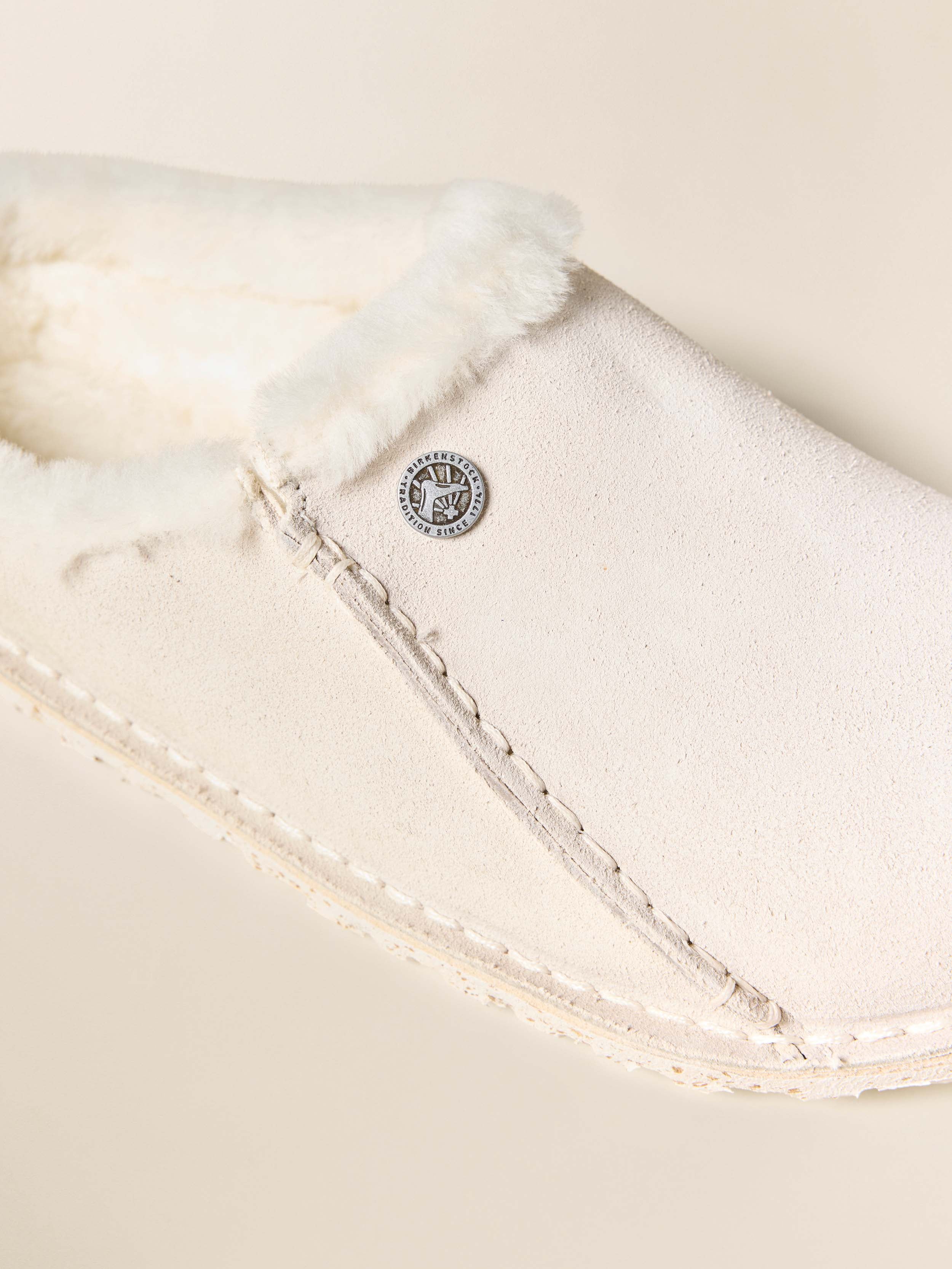 Birkenstock Zermatt Premium Slipper - Antique White | Faherty Brand