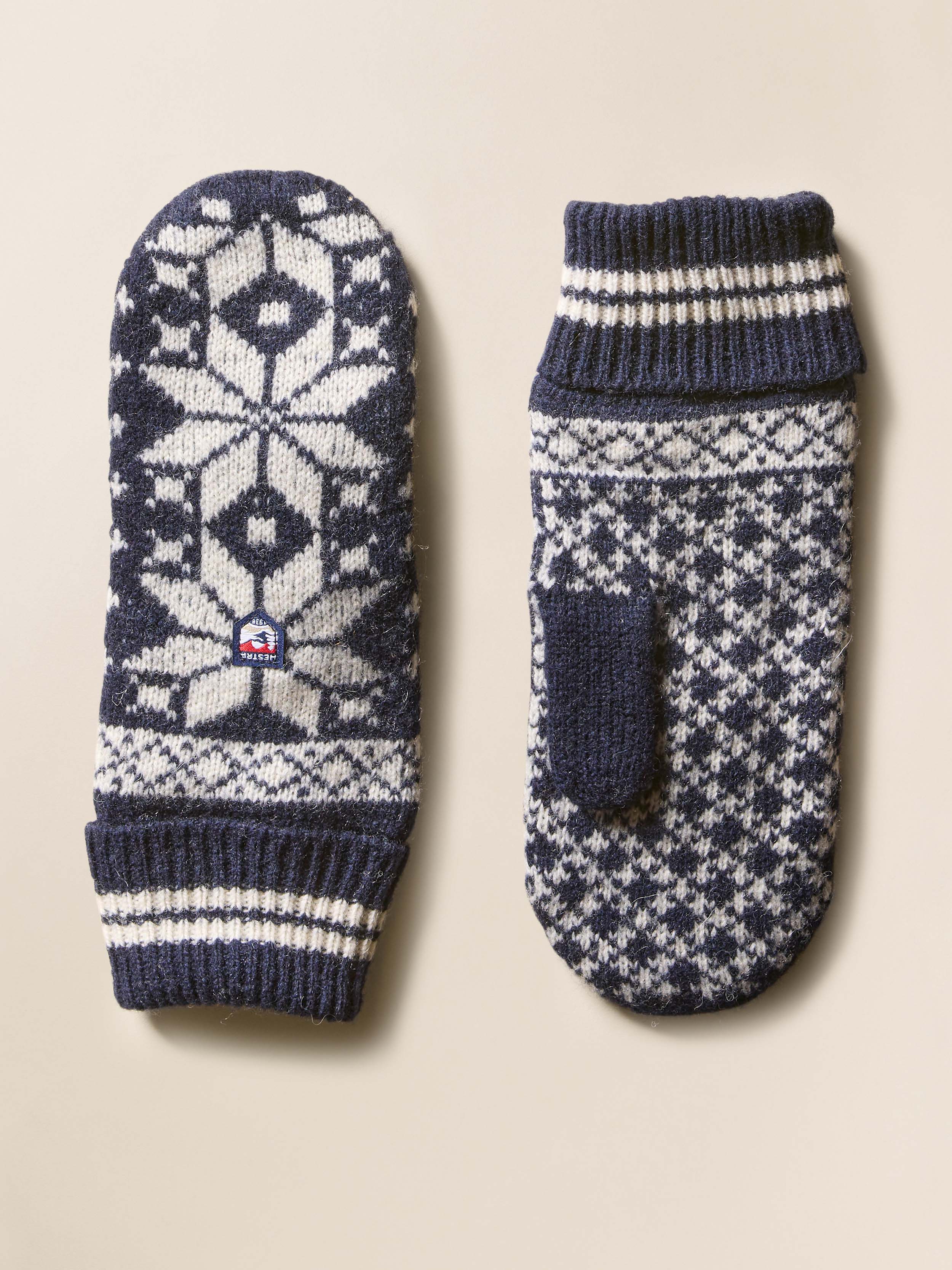Hestra Isvik Mitt - Navy Off White | Faherty Brand