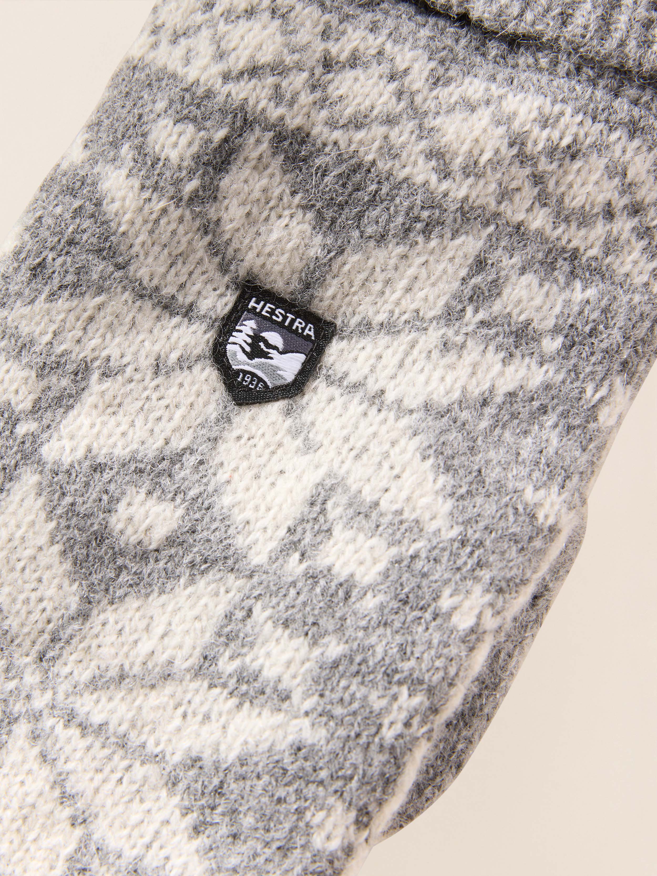 Hestra Isvik Mitt - Grey Off White | Faherty Brand