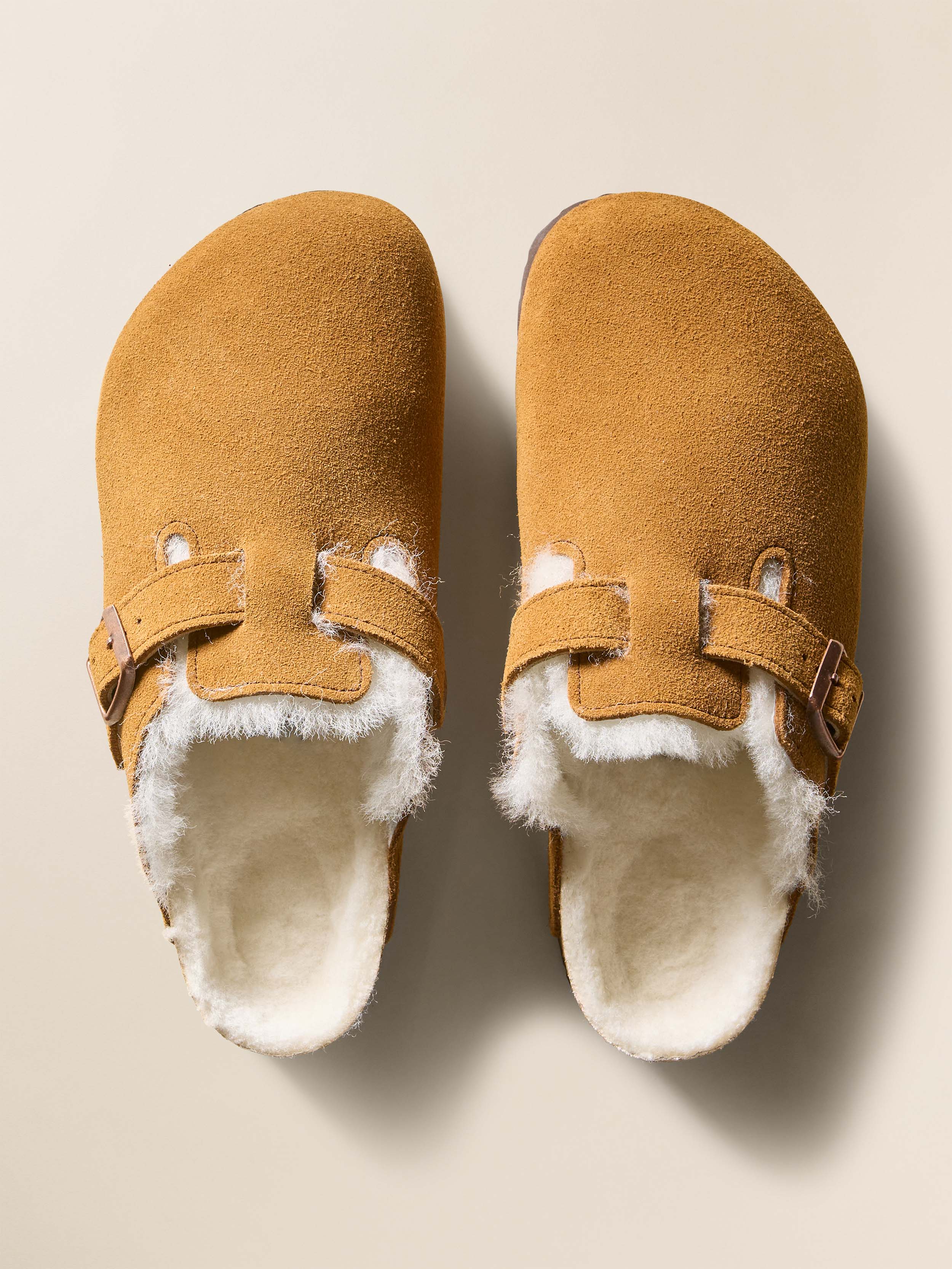 Birkenstock Women's Sherling Boston - Mink | Faherty Brand