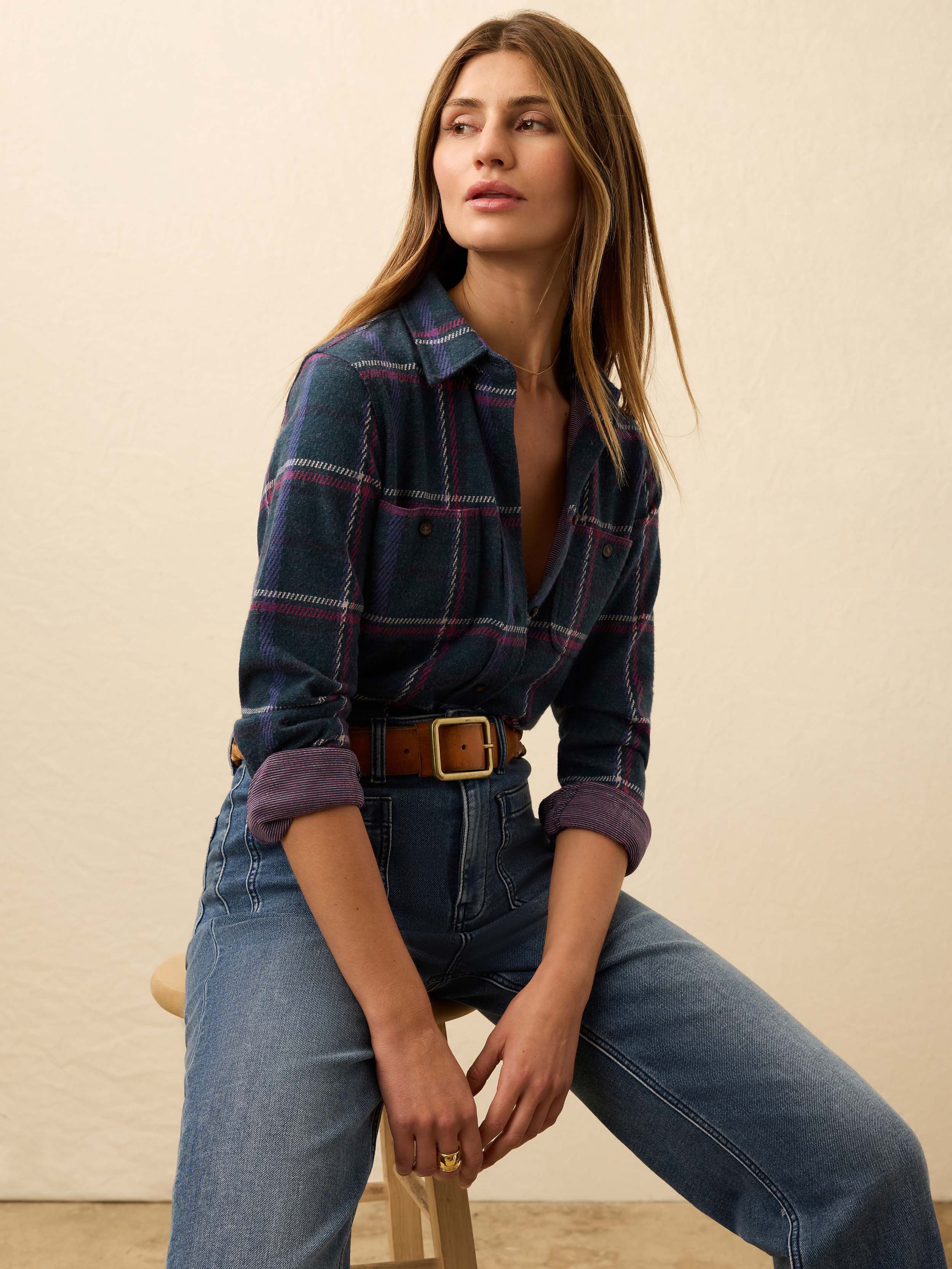 Legend™ Sweater Shirt - Northern Lights Plaid | Faherty Brand