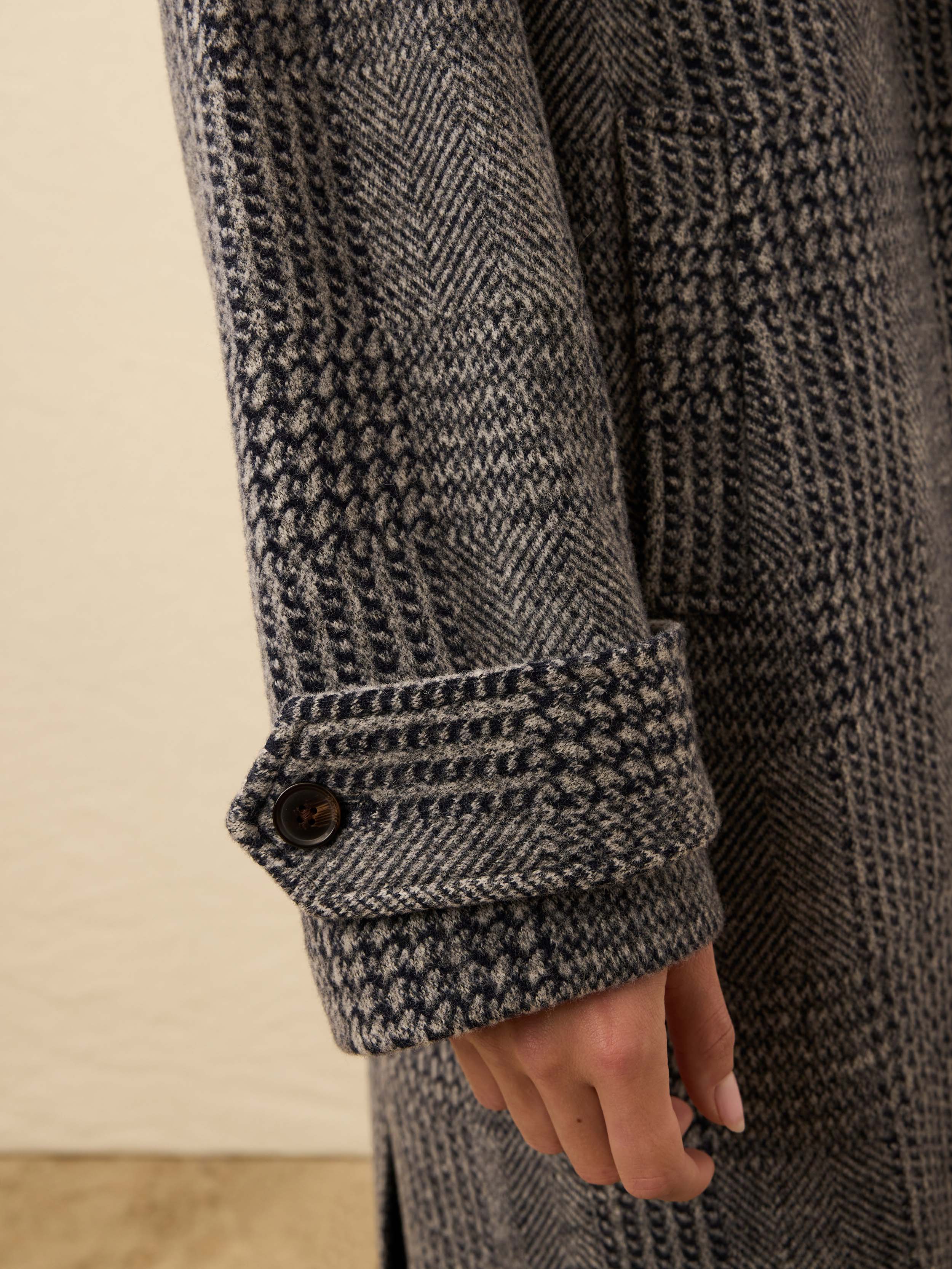 Atlantic Knit Coat - Moontide Glen Plaid | Faherty Brand