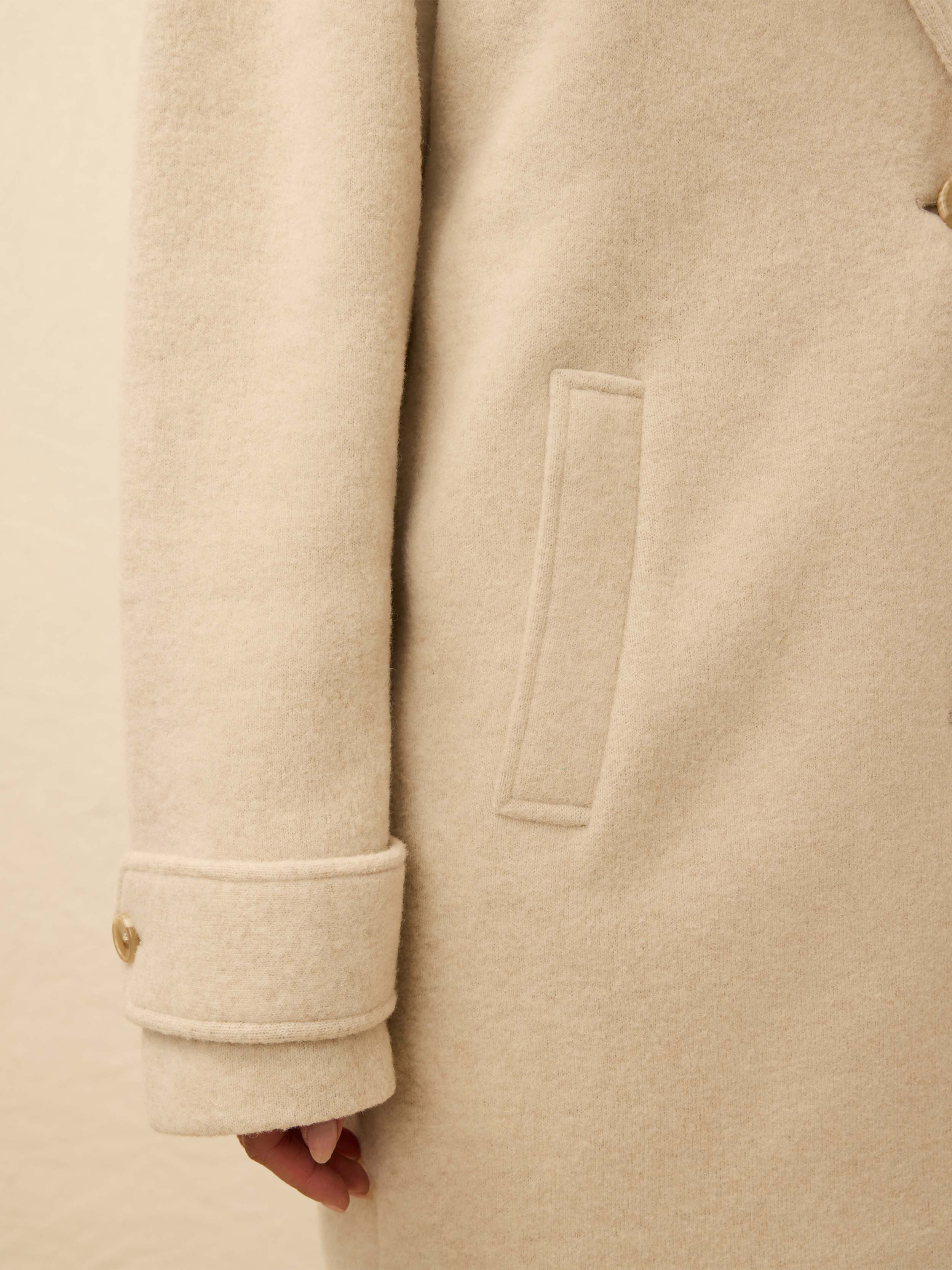 Atlantic Knit Coat - Oat Melange | Faherty Brand