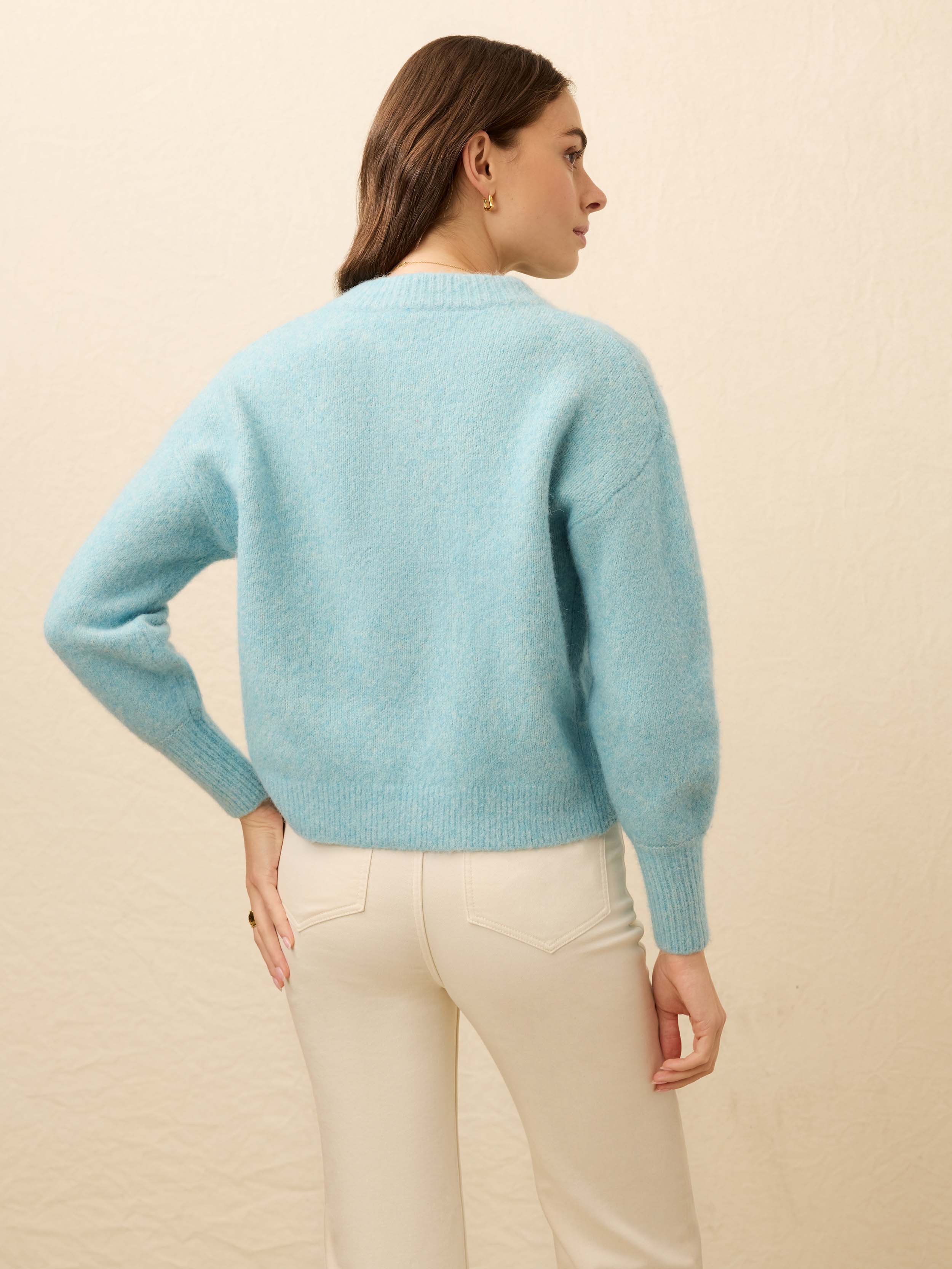 Alpine Cozy Cardigan - Lake Blue | Faherty Brand