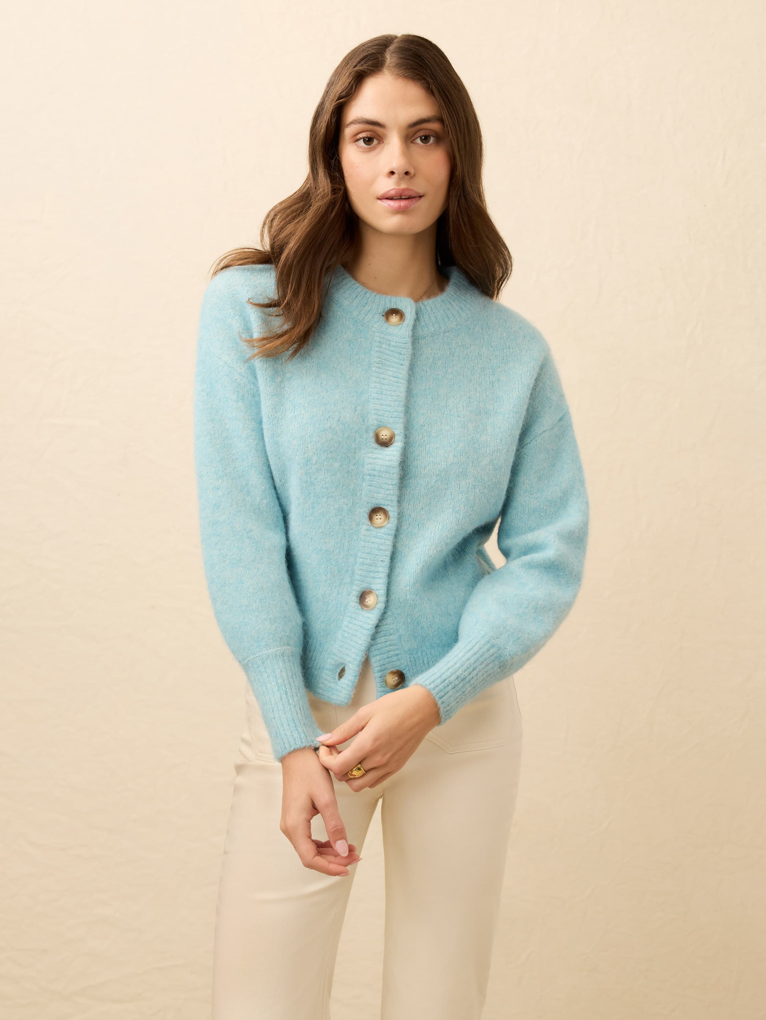 Alpine Cozy Cardigan - Lake Blue | Faherty Brand