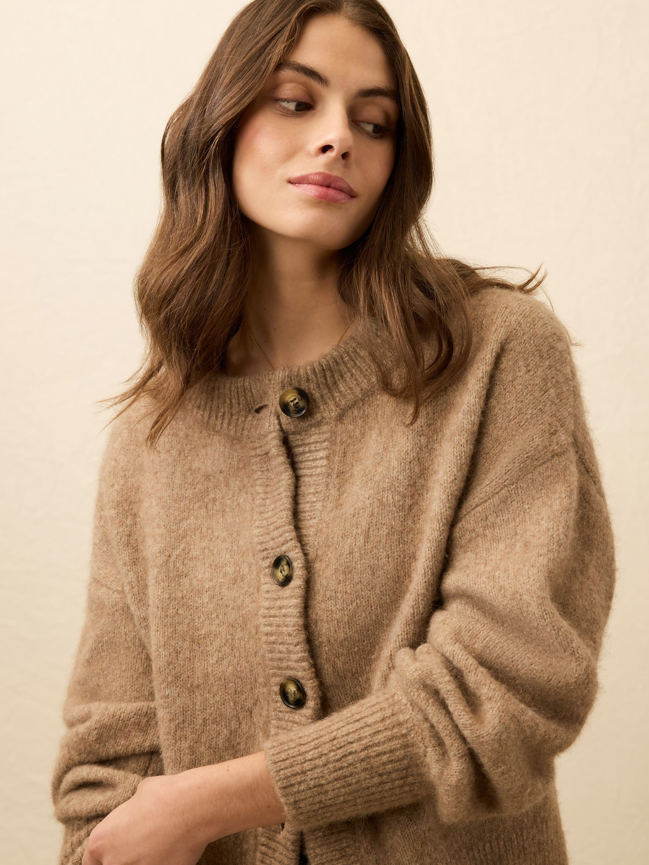 Alpine Cozy Cardigan - Toffee | Faherty Brand