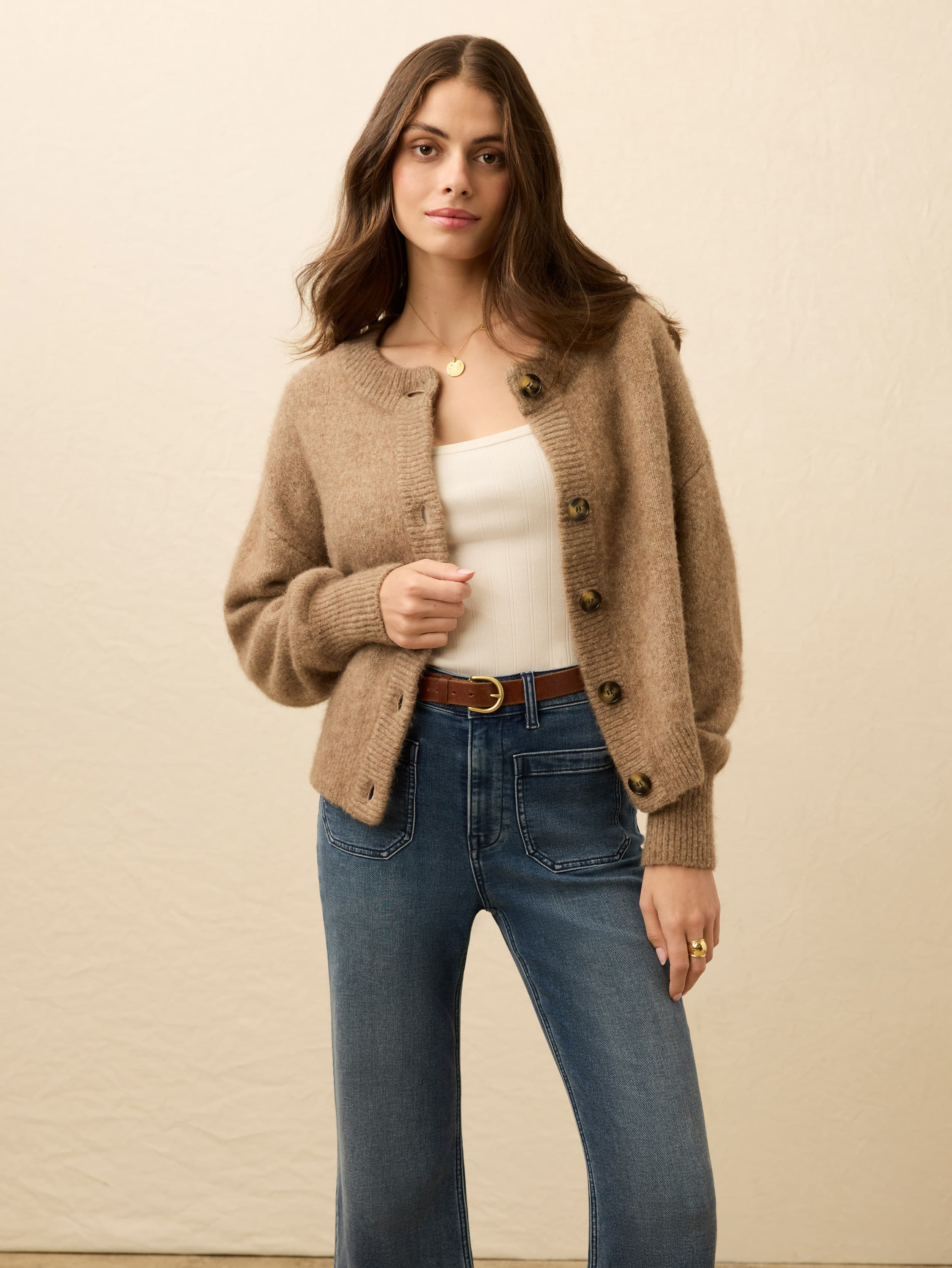 Alpine Cozy Cardigan - Toffee | Faherty Brand