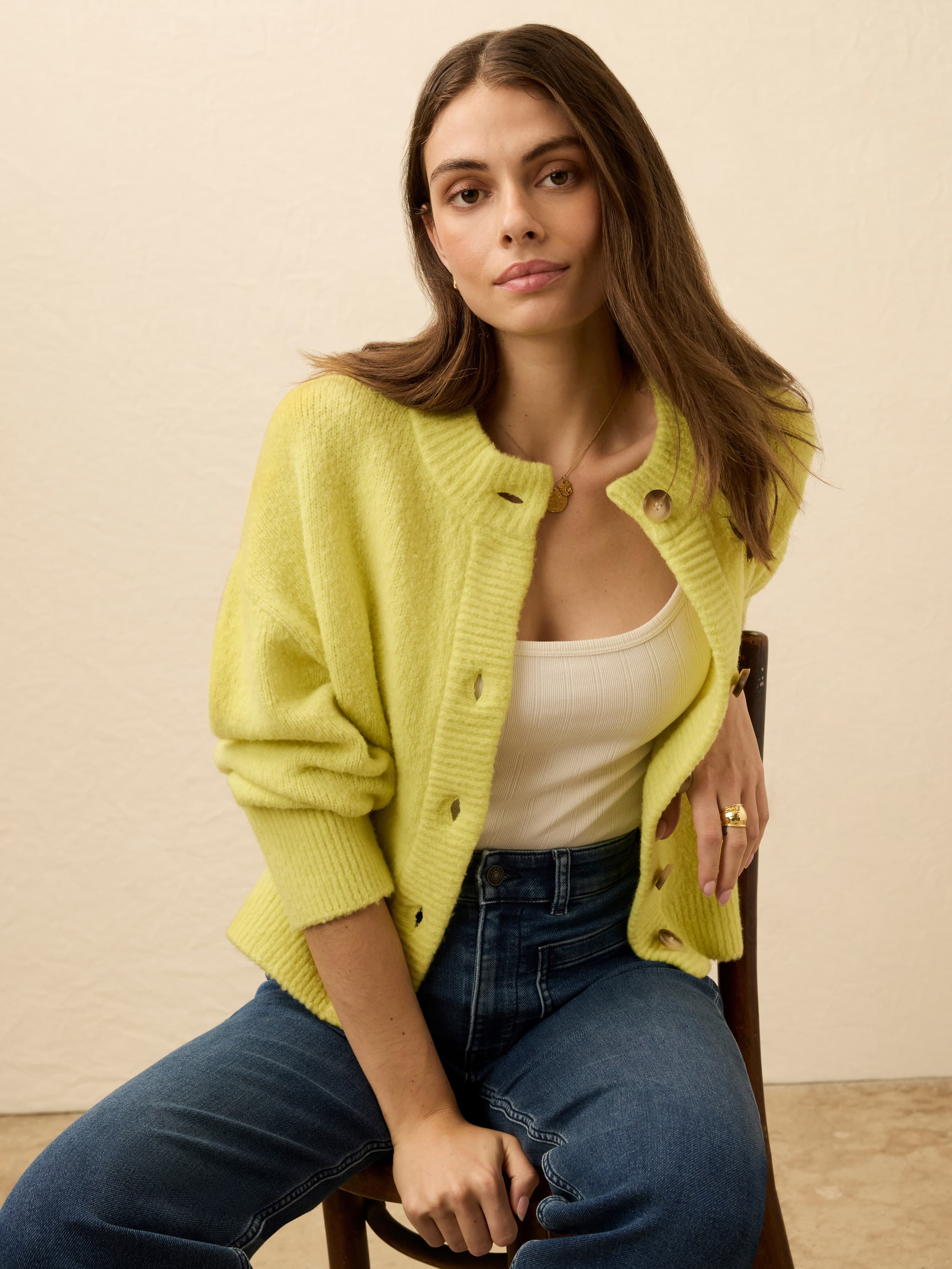 Alpine Cozy Cardigan - Citrus Shore | Faherty Brand
