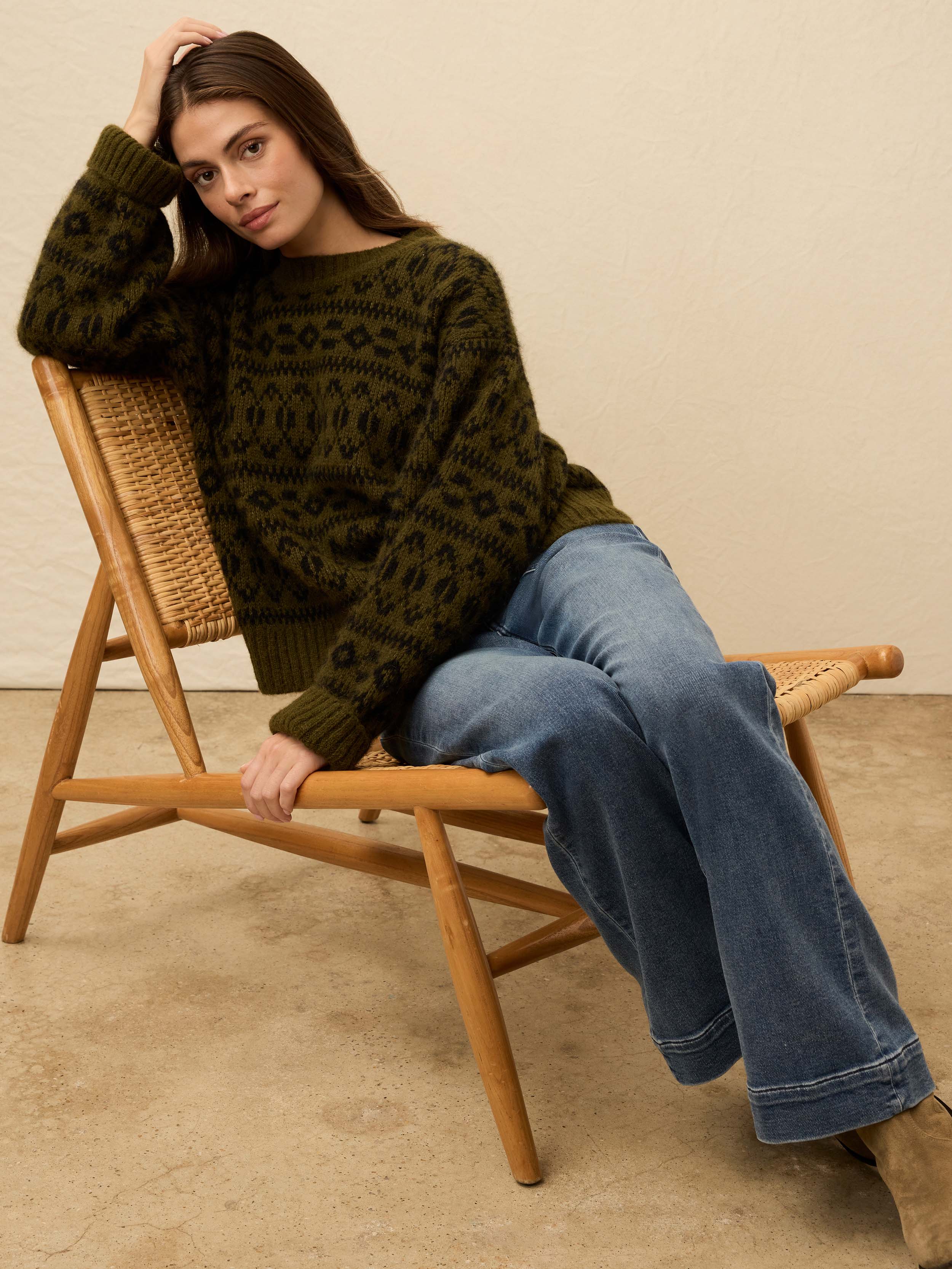 Midnight Bay Crew - Olive | Faherty Brand
