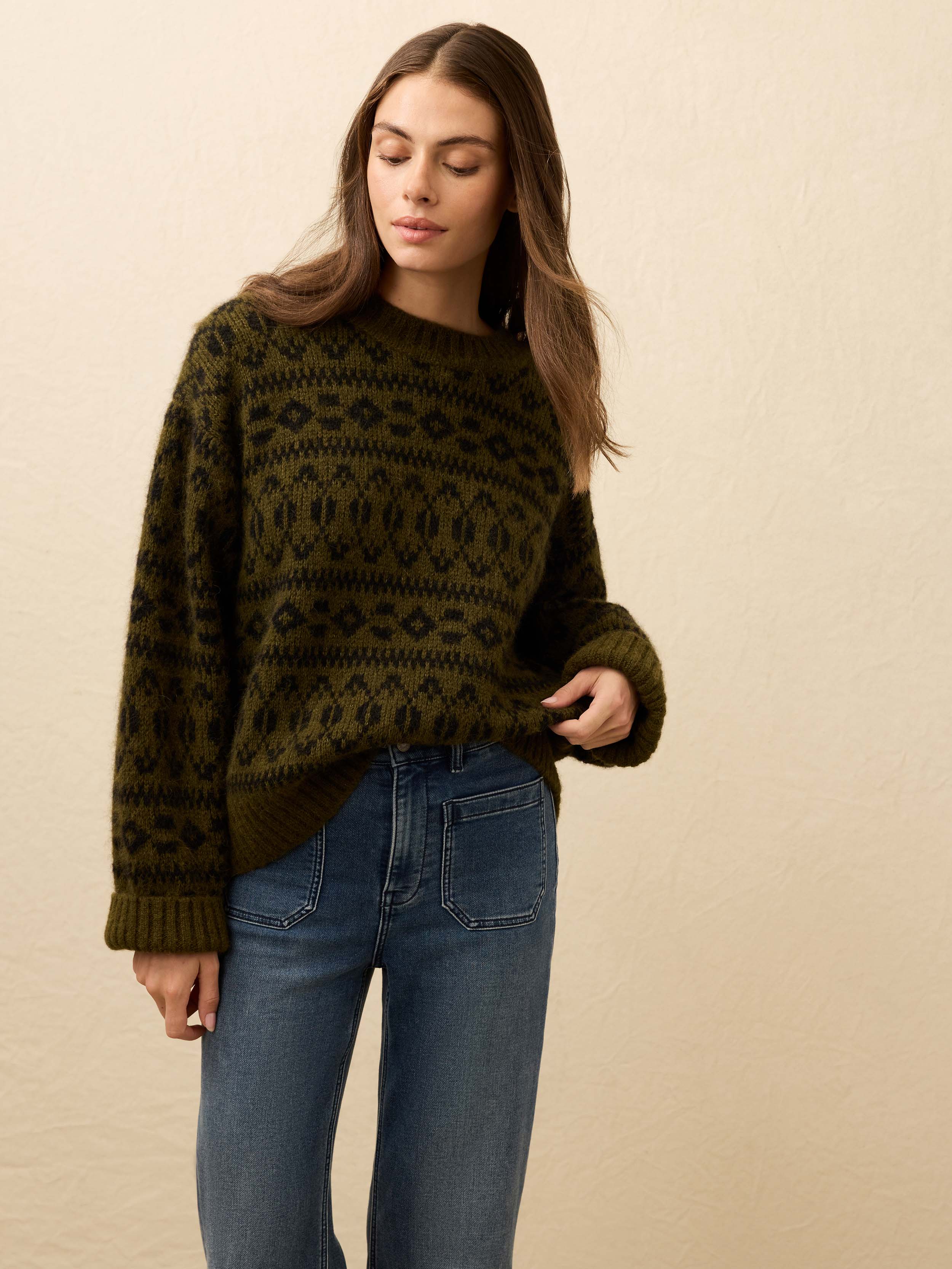 Midnight Bay Crew - Olive | Faherty Brand