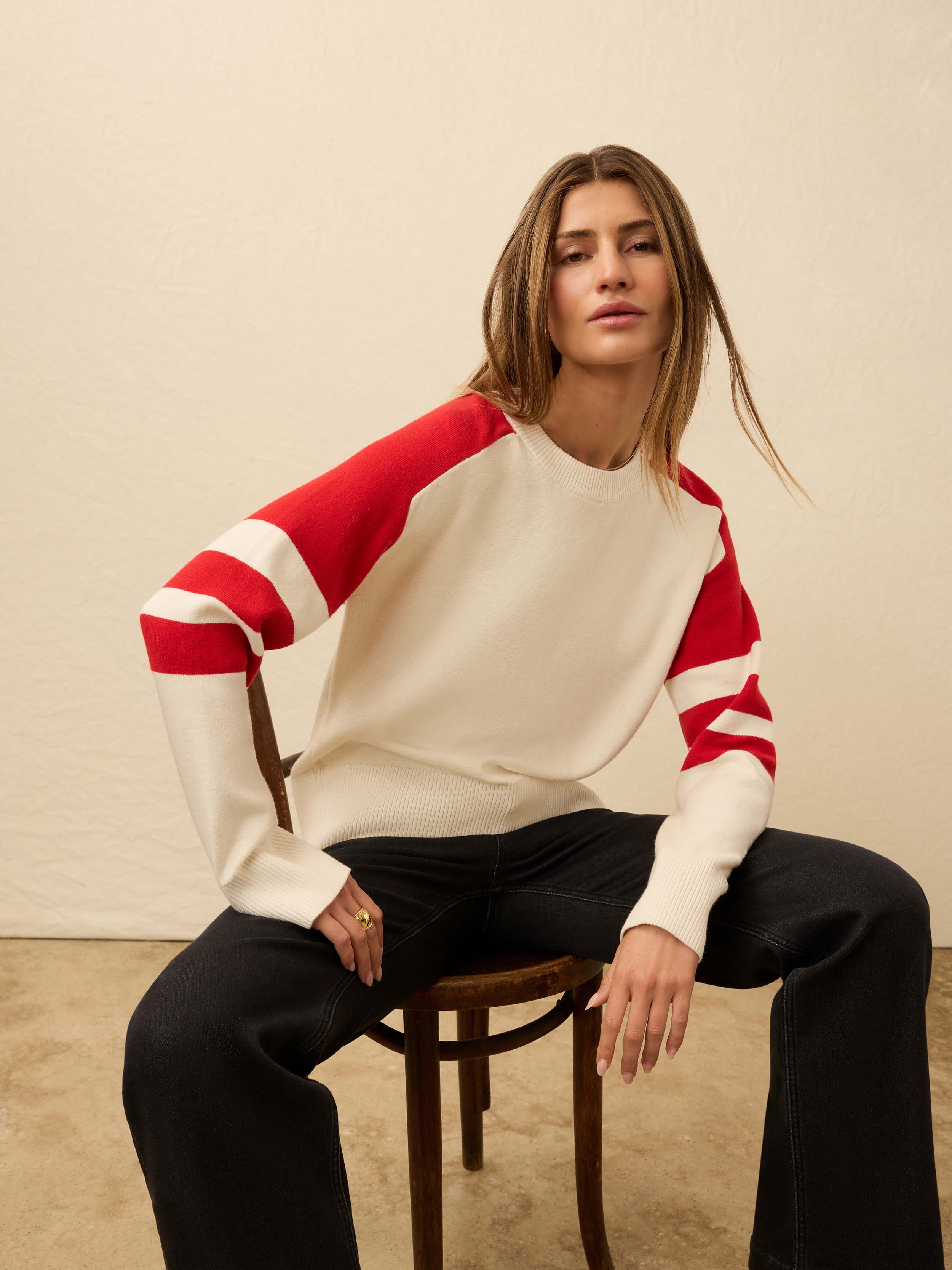 Throwback Crew - Peppermint Red | Faherty Brand