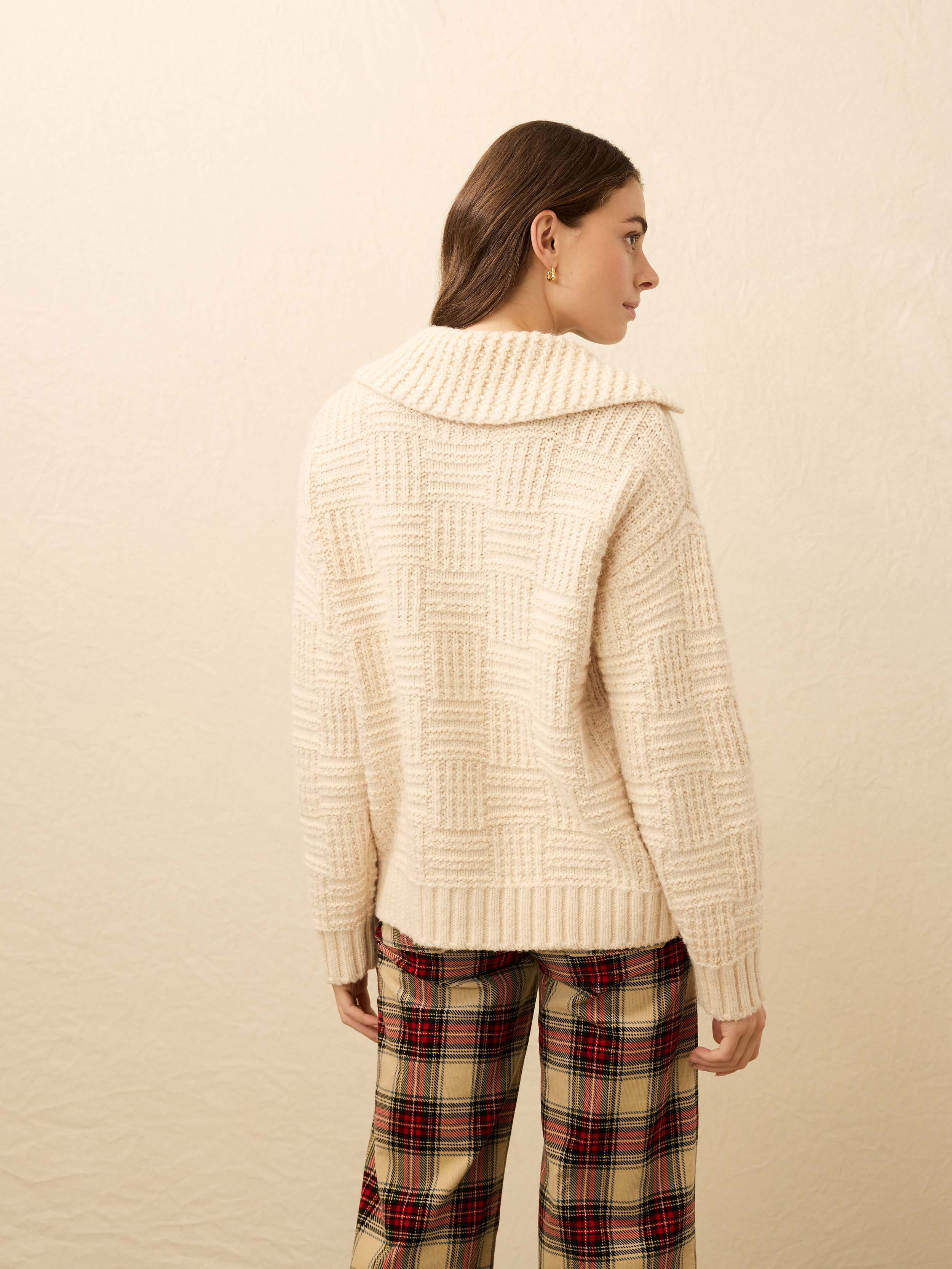 Heirloom Cotton Outback Cardigan - Cream | Faherty Brand