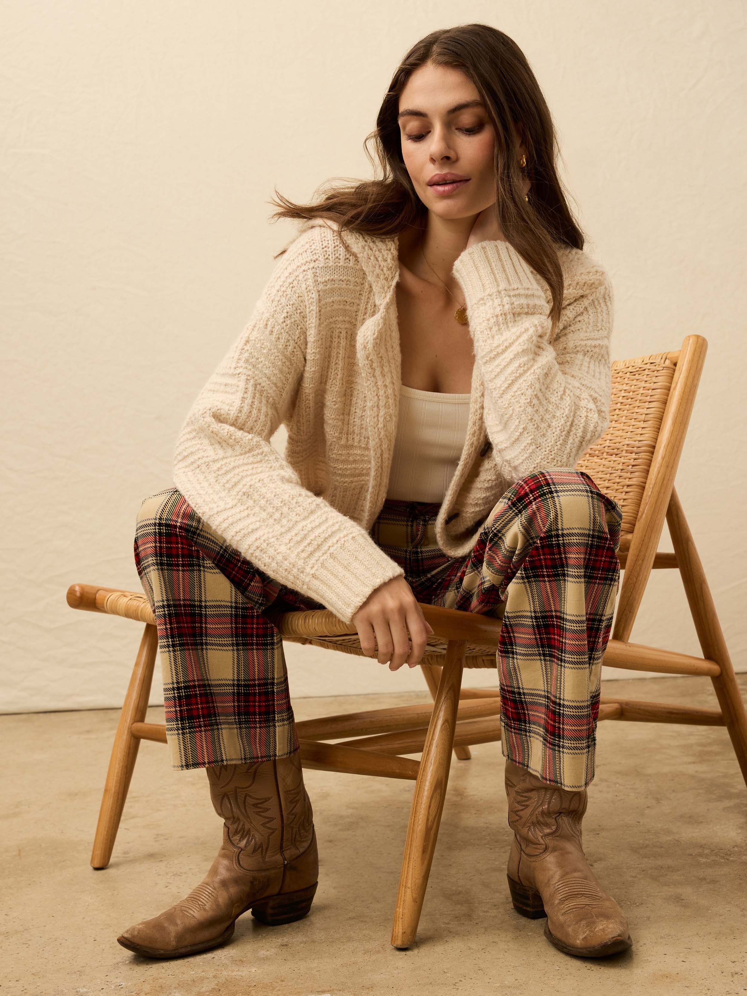 Heirloom Cotton Outback Cardigan - Cream | Faherty Brand