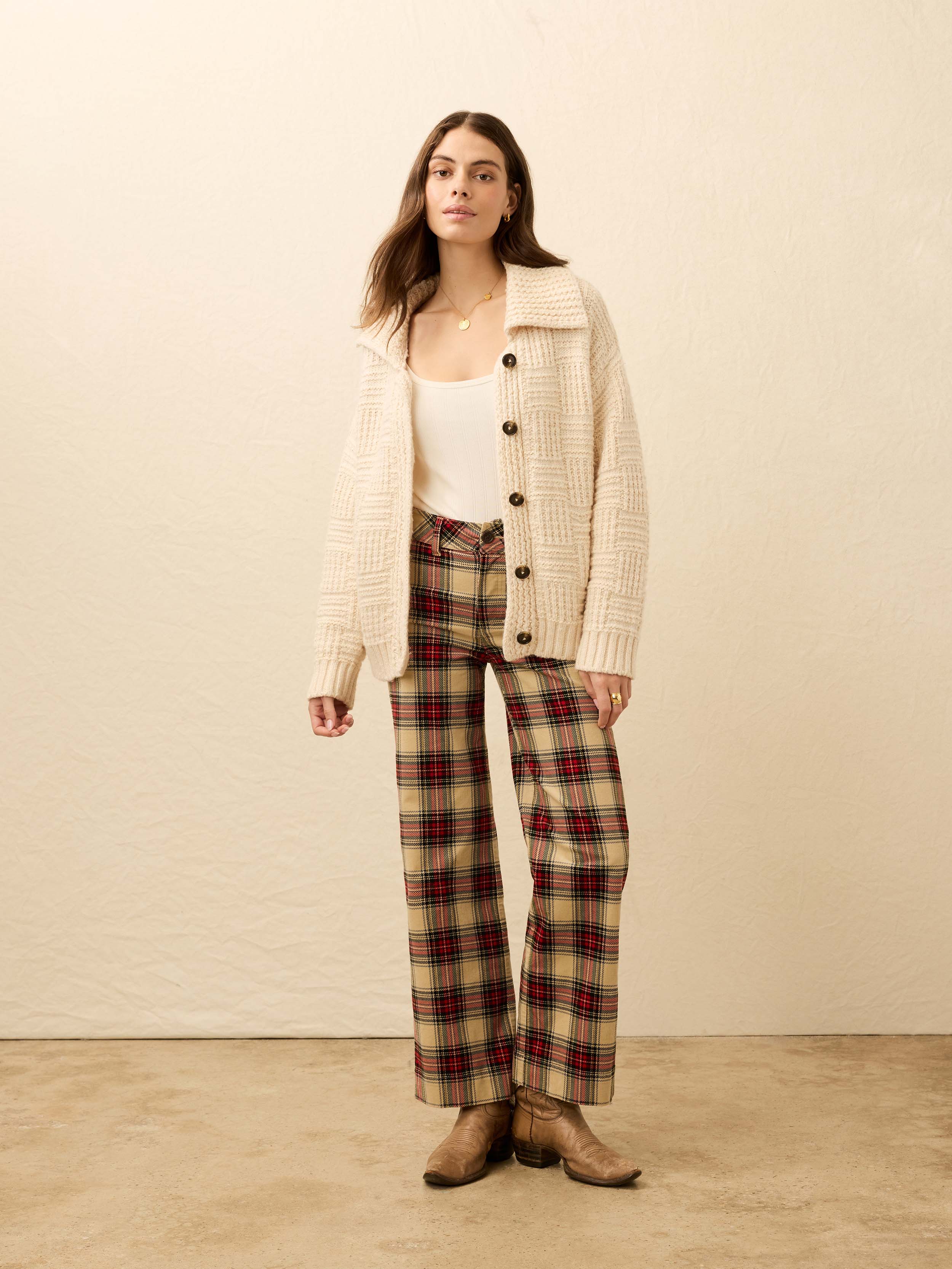 Heirloom Cotton Outback Cardigan - Cream | Faherty Brand
